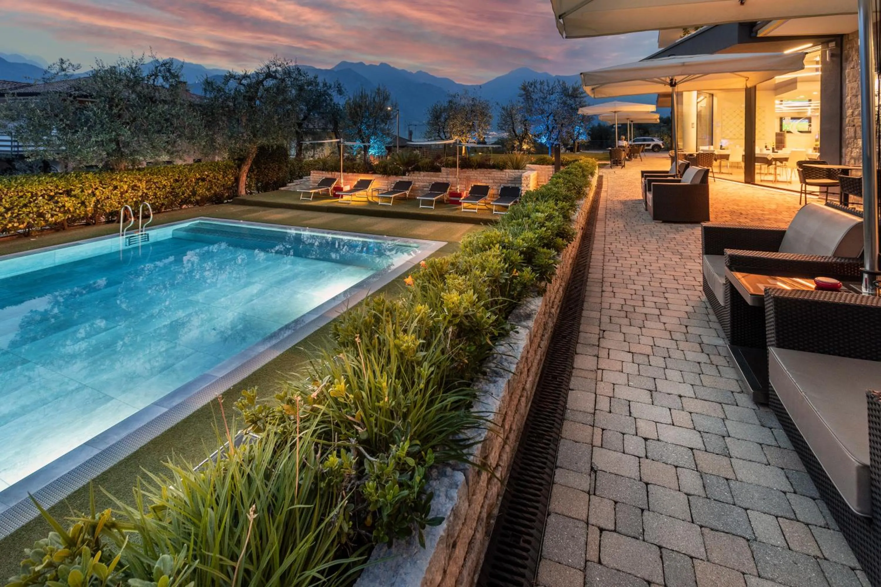 Pool view in Wellness Hotel Casa Barca (Adult Only)