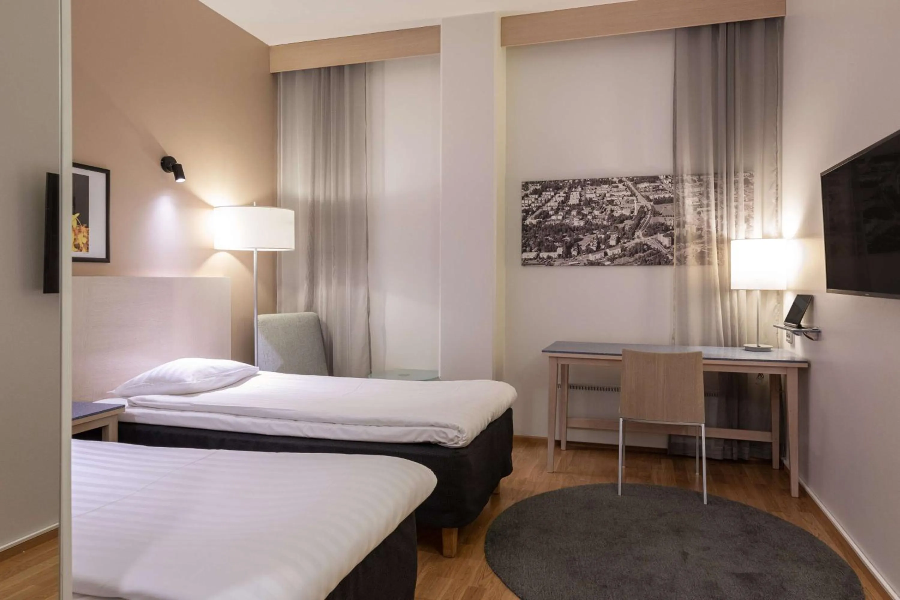 Bedroom, Bed in Scandic Seinäjoki