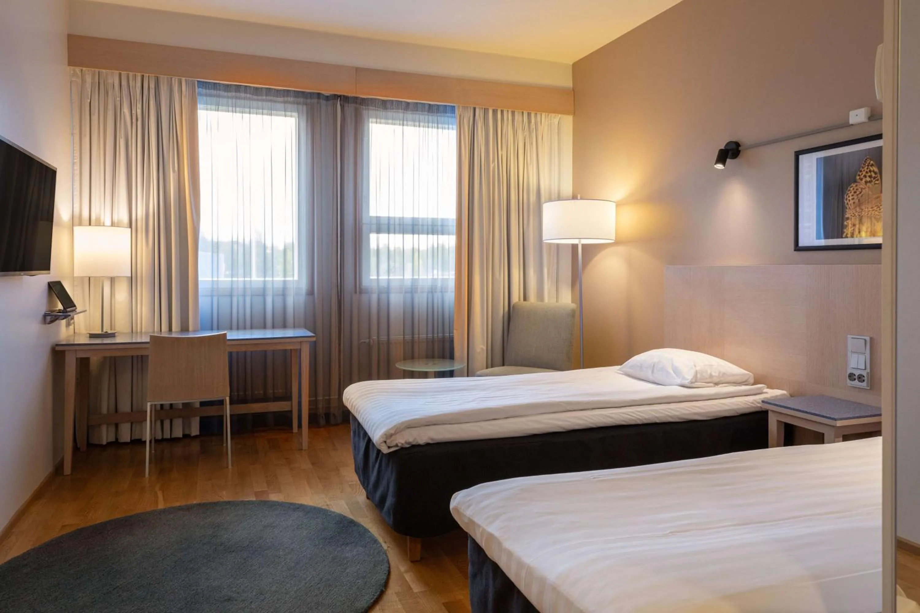 Bedroom, Bed in Scandic Seinäjoki