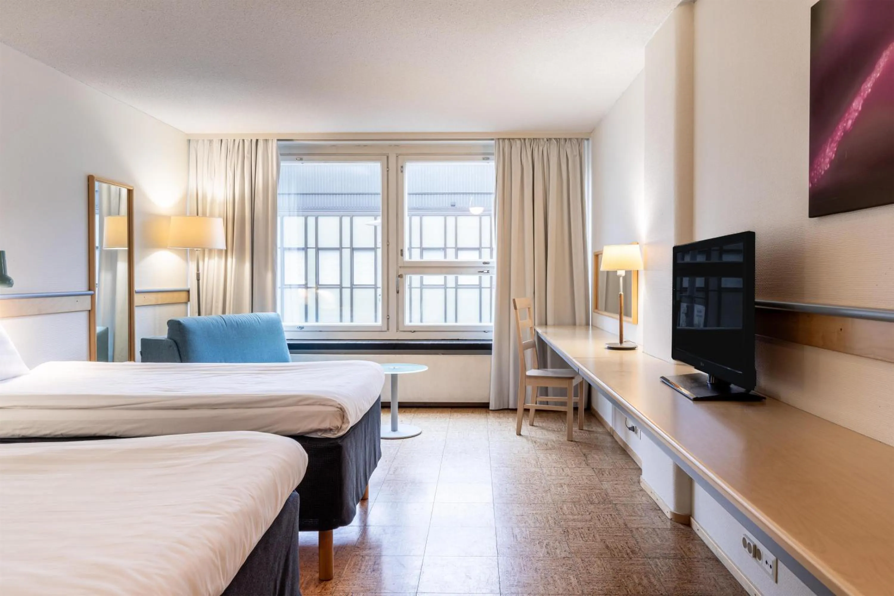 Bedroom, Bed in Scandic Mikkeli