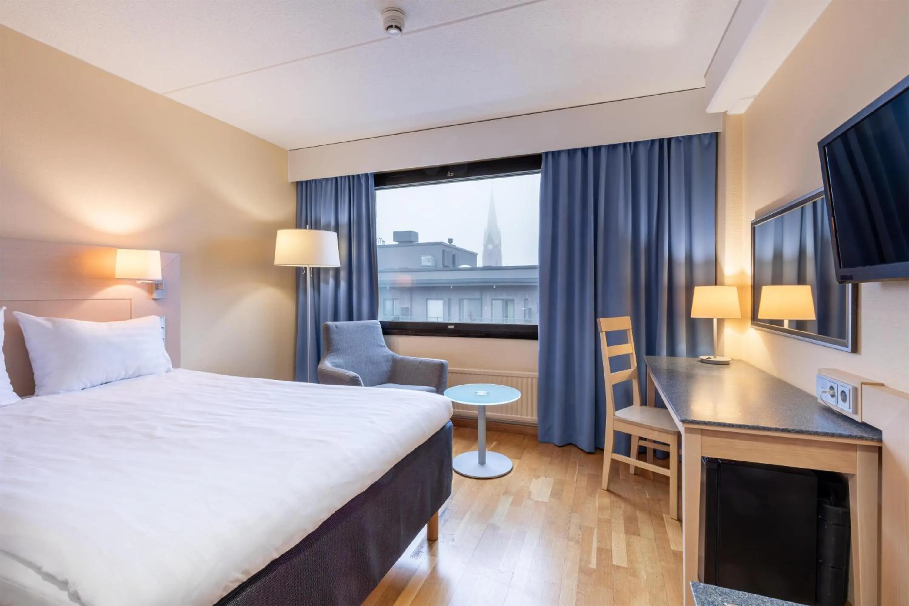 Bedroom, Bed in Scandic Mikkeli