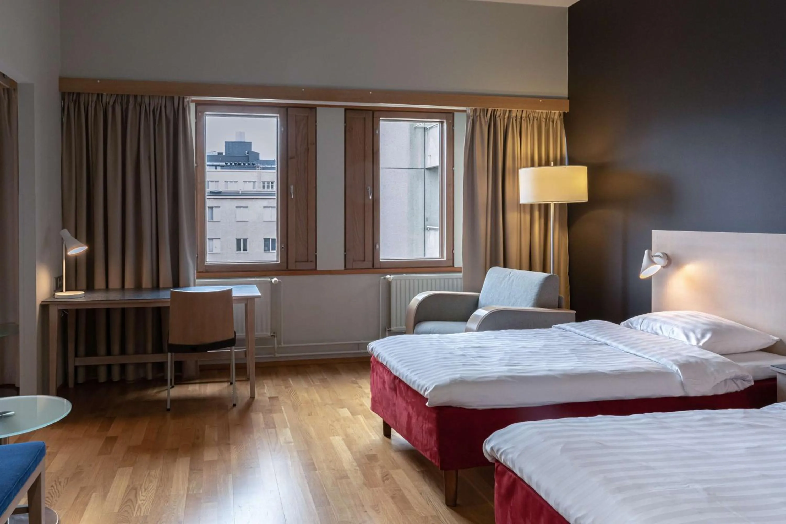 Bedroom, Bed in Scandic Joensuu