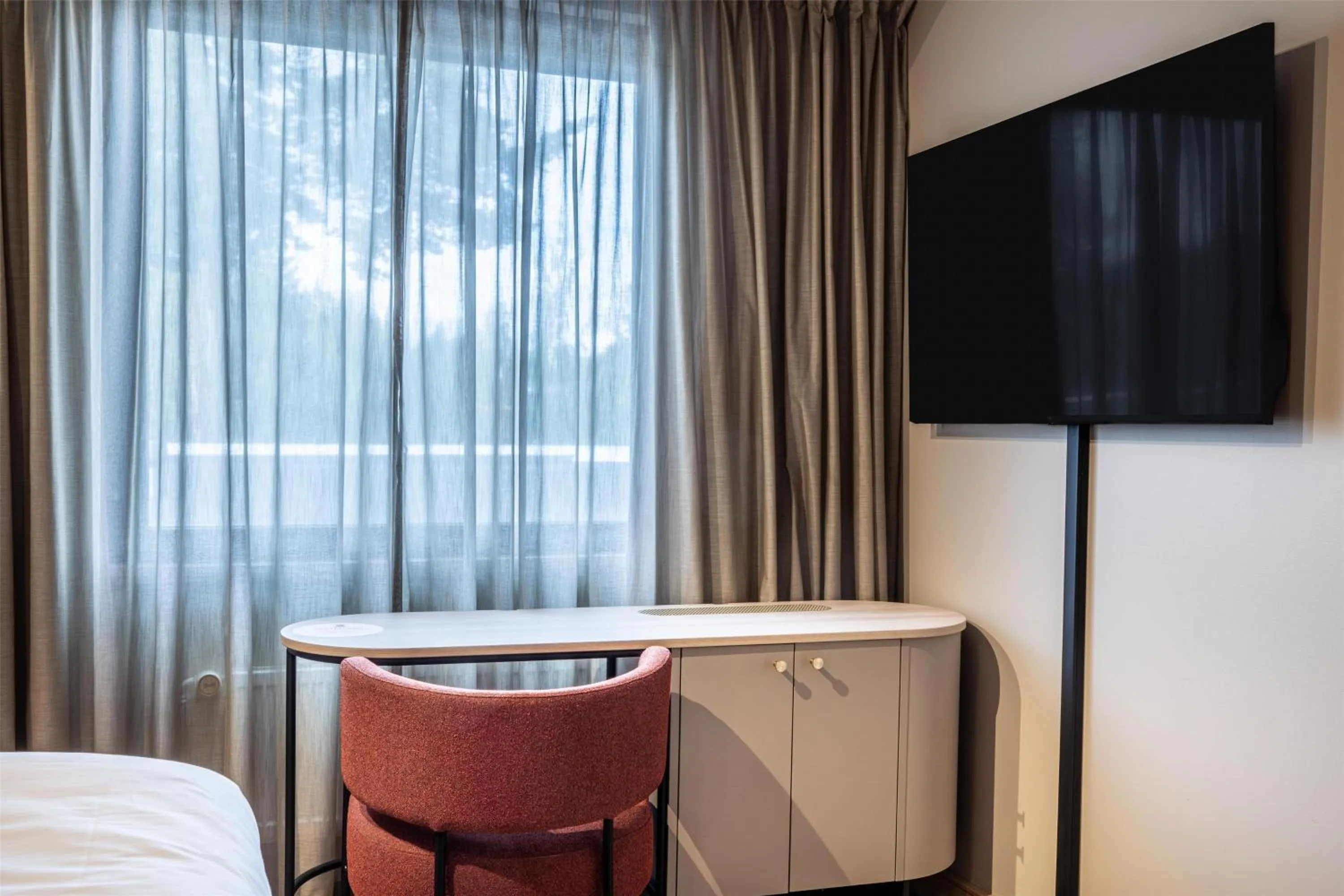 Bedroom, Bed in Scandic Laajavuori