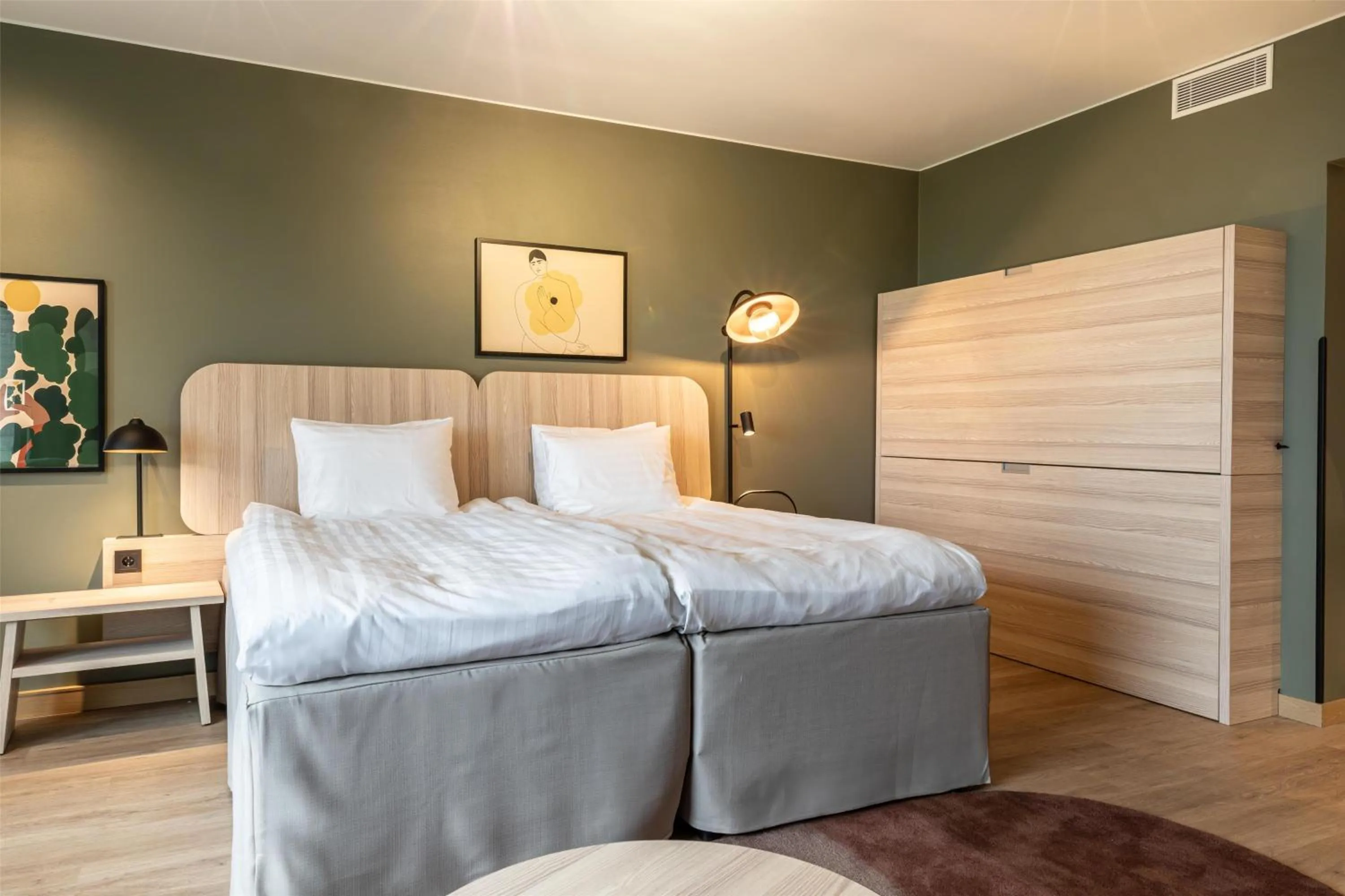 Bedroom, Bed in Scandic Laajavuori