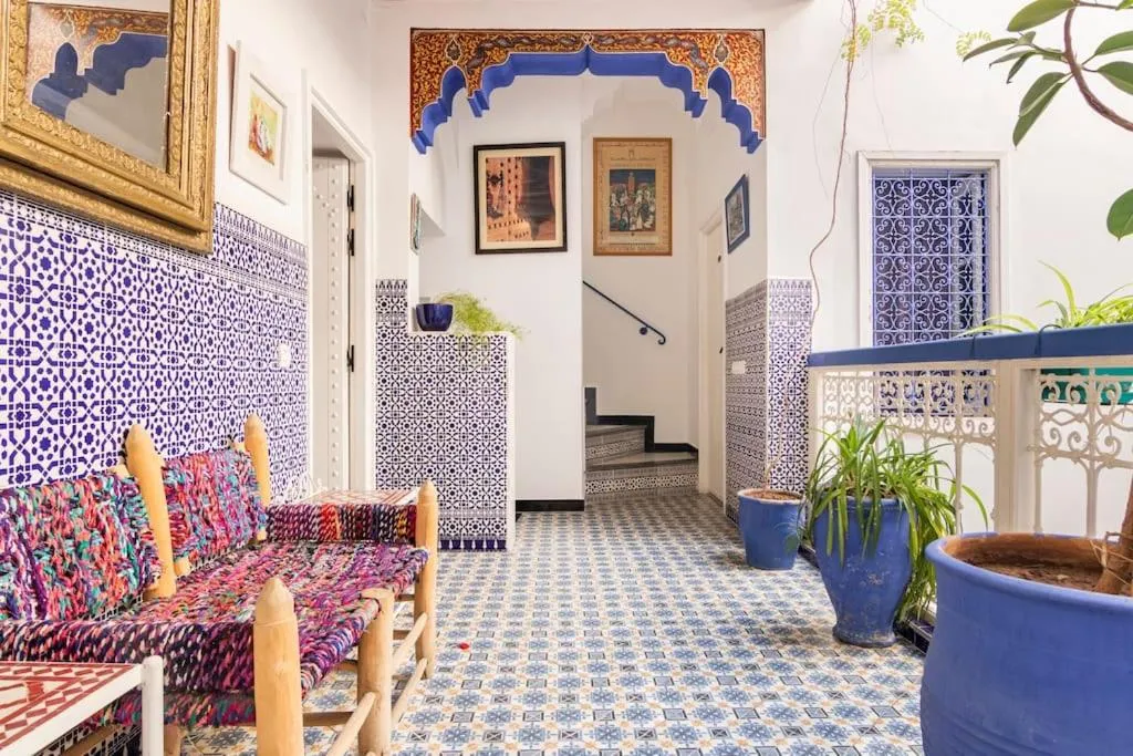 Living room in Riad Hôtel Essaouira