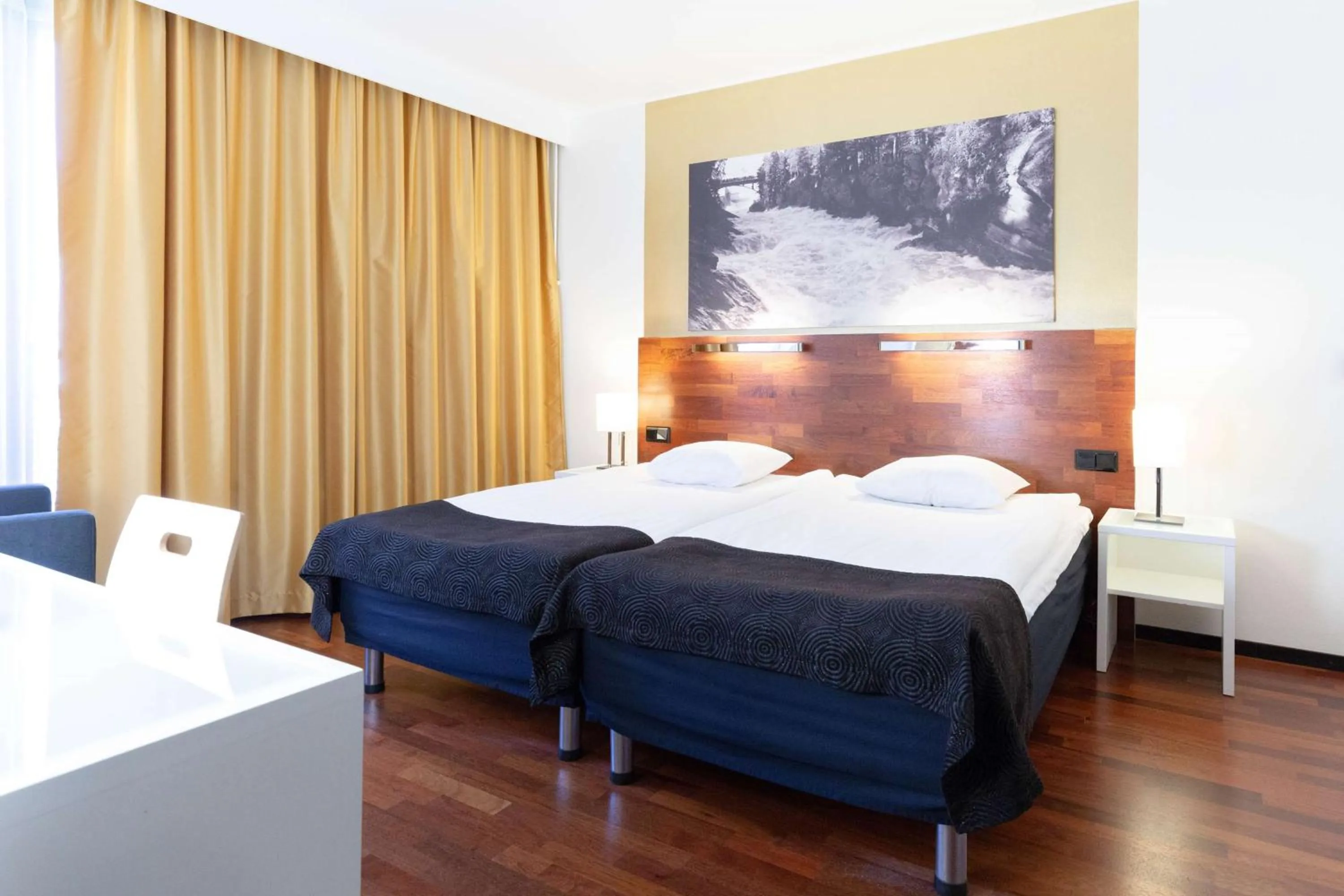 Bedroom, Bed in Imatran Valtionhotelli