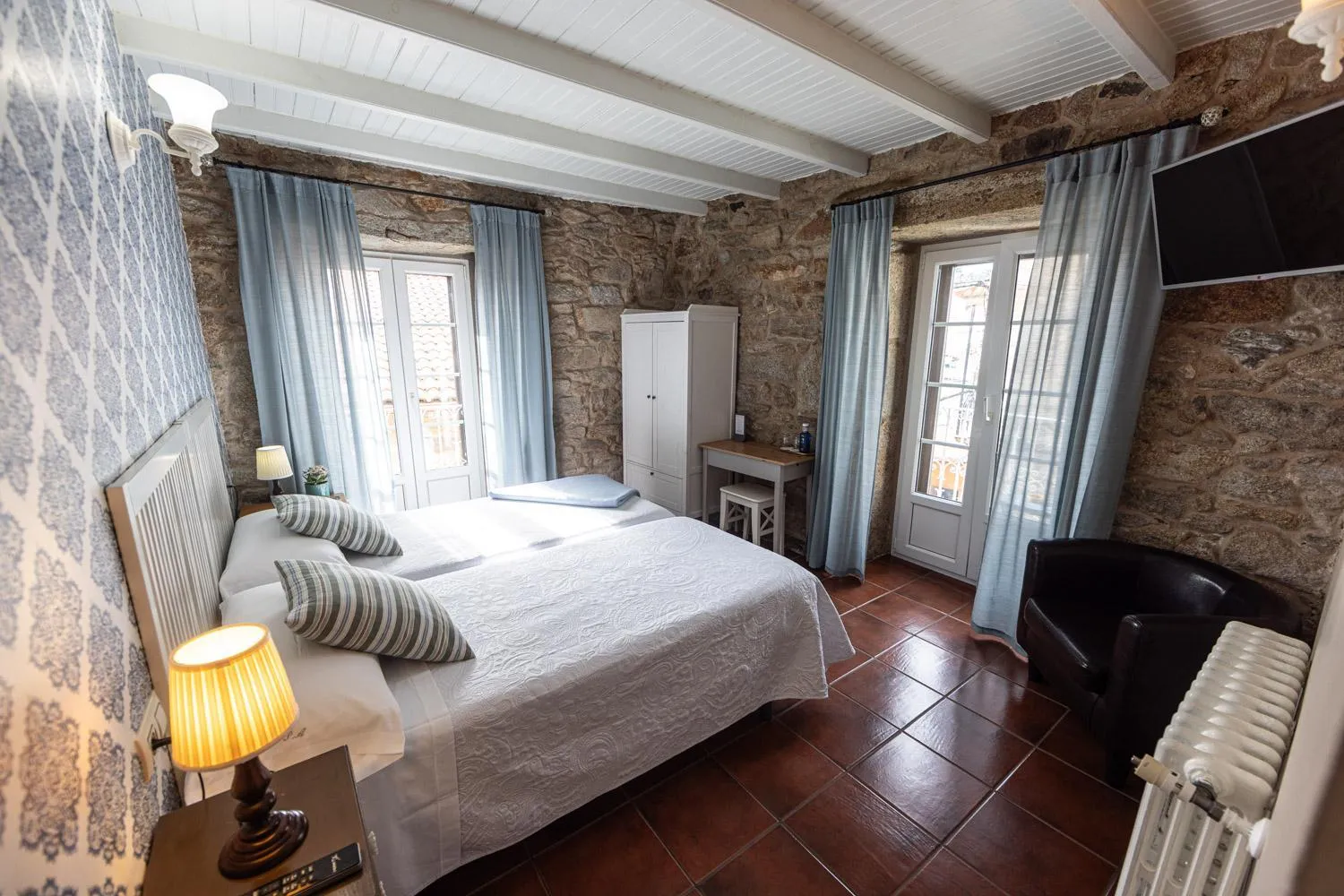 Bed in Hotel Puerto Arnela