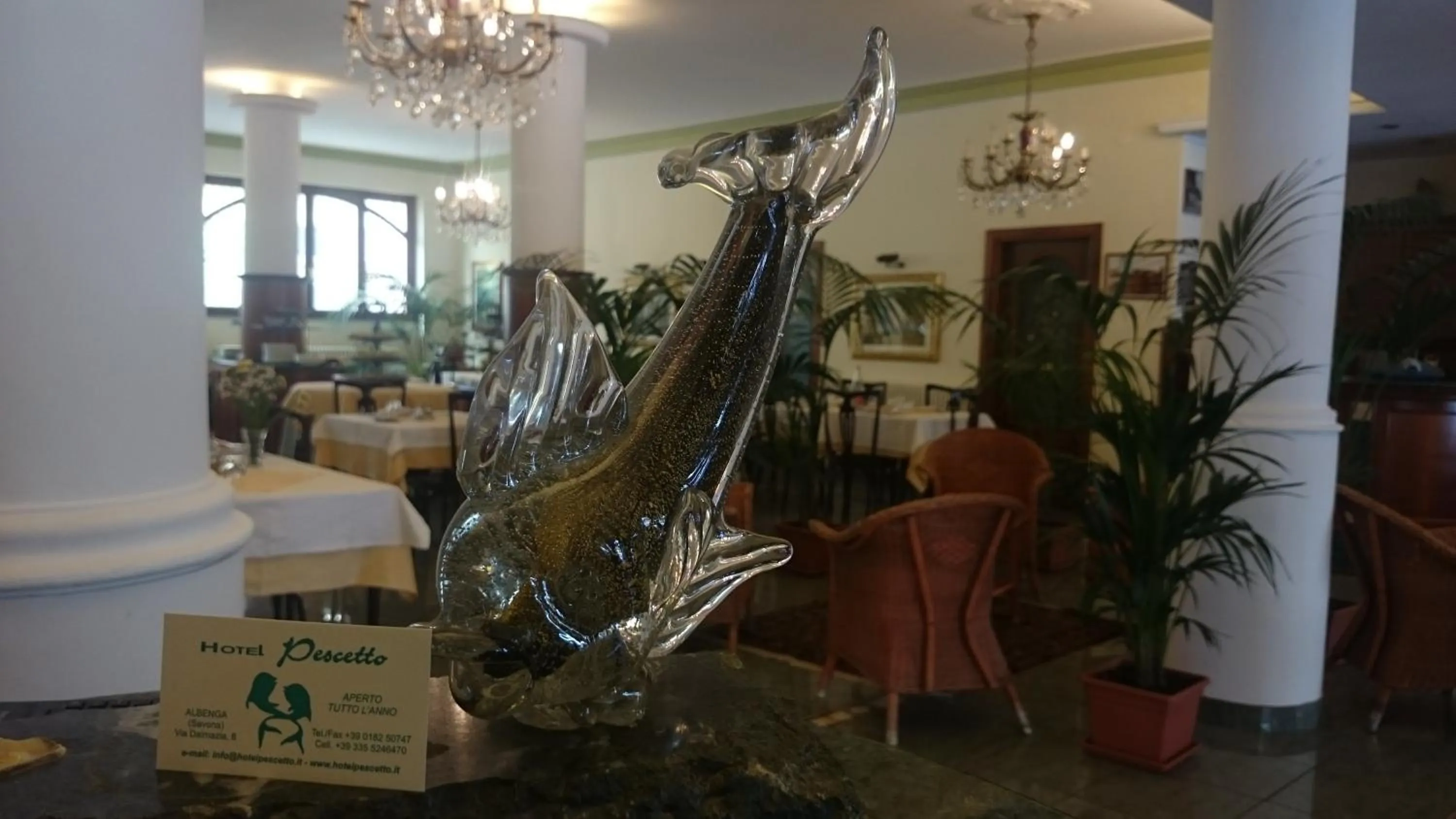 Decorative detail in Hotel Pescetto