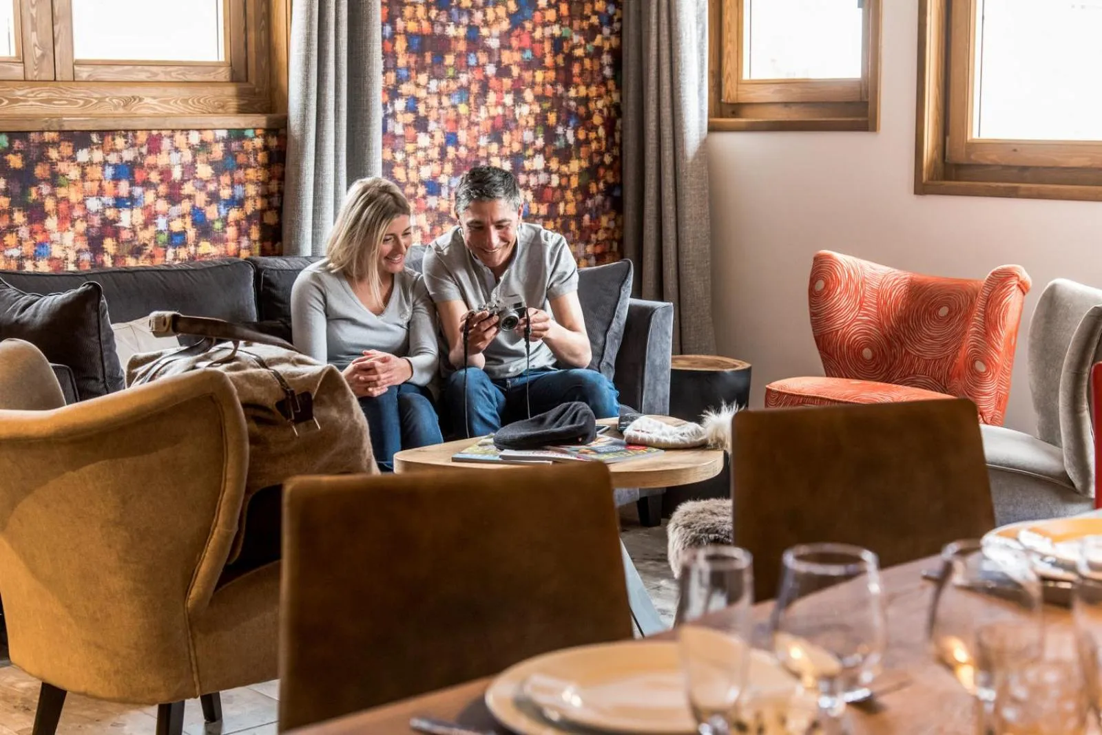 Living room in Chalet Skadi - Village Montana
