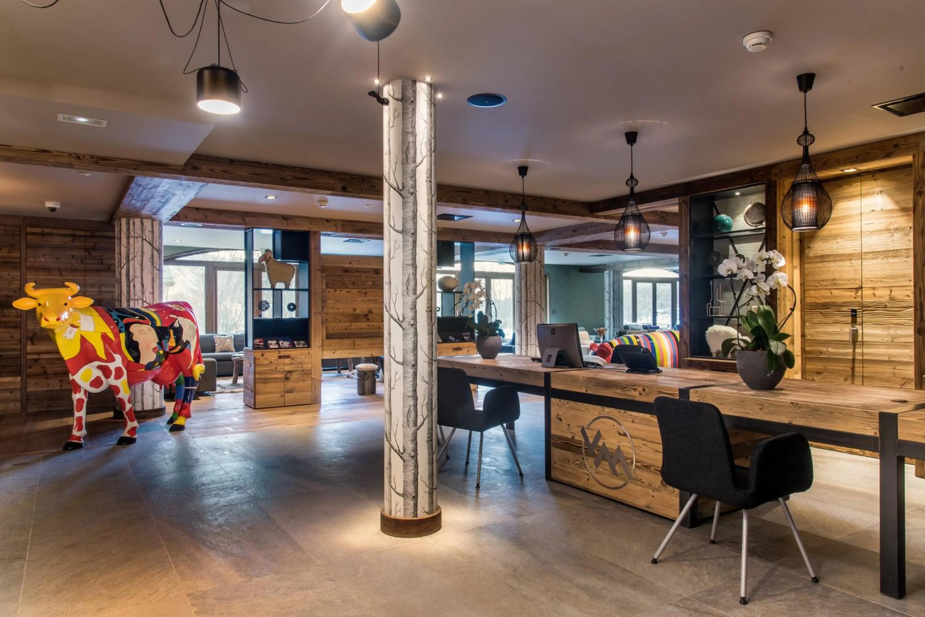 Lobby or reception in Chalet Skadi - Village Montana