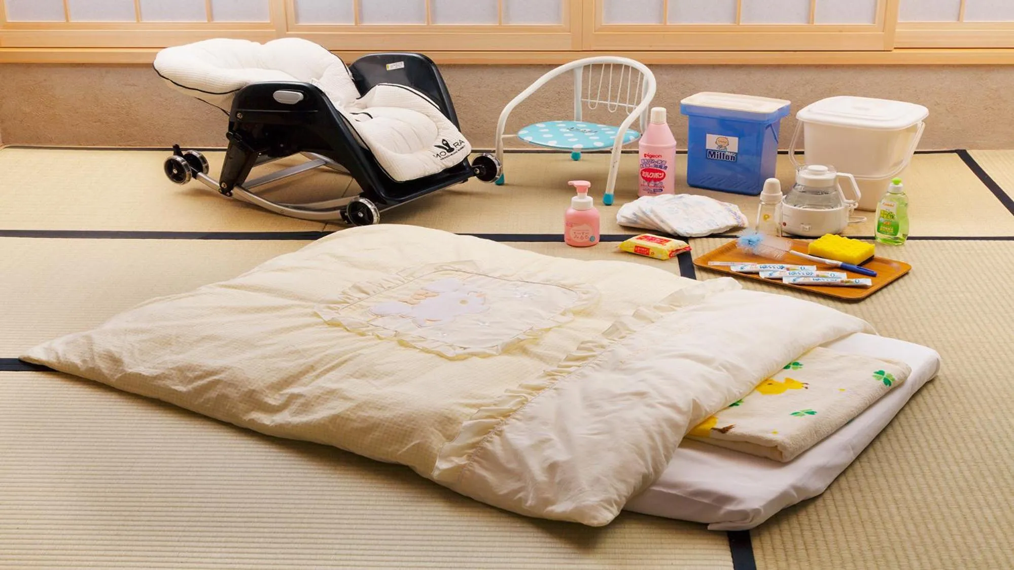 Bed in Aizu Higashiyama Onsen Shosuke no Yado Takinoyu since1880