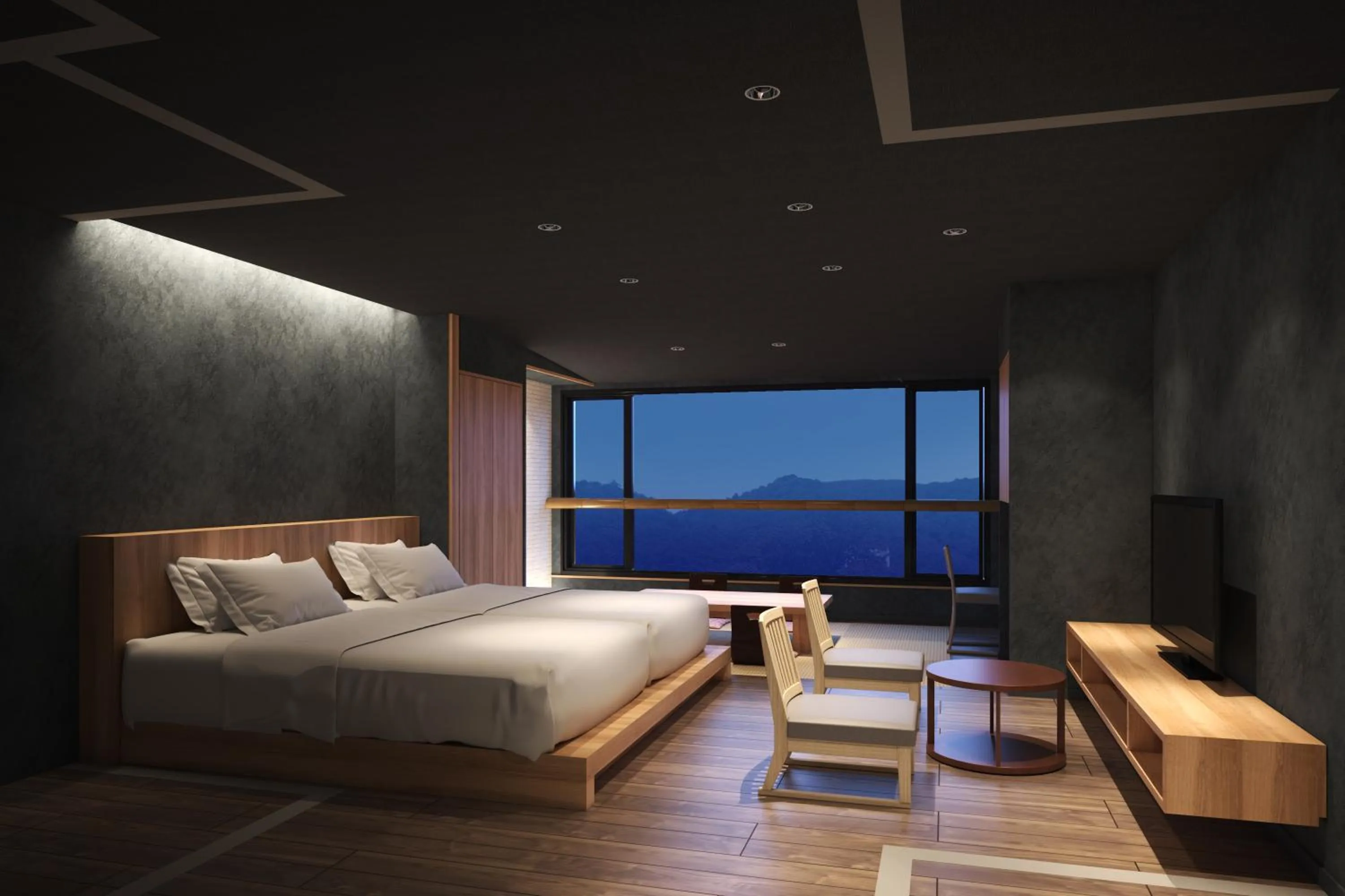 Hot Spring Bath, Bed in Aizu Higashiyama Onsen Shosuke no Yado Takinoyu since1880