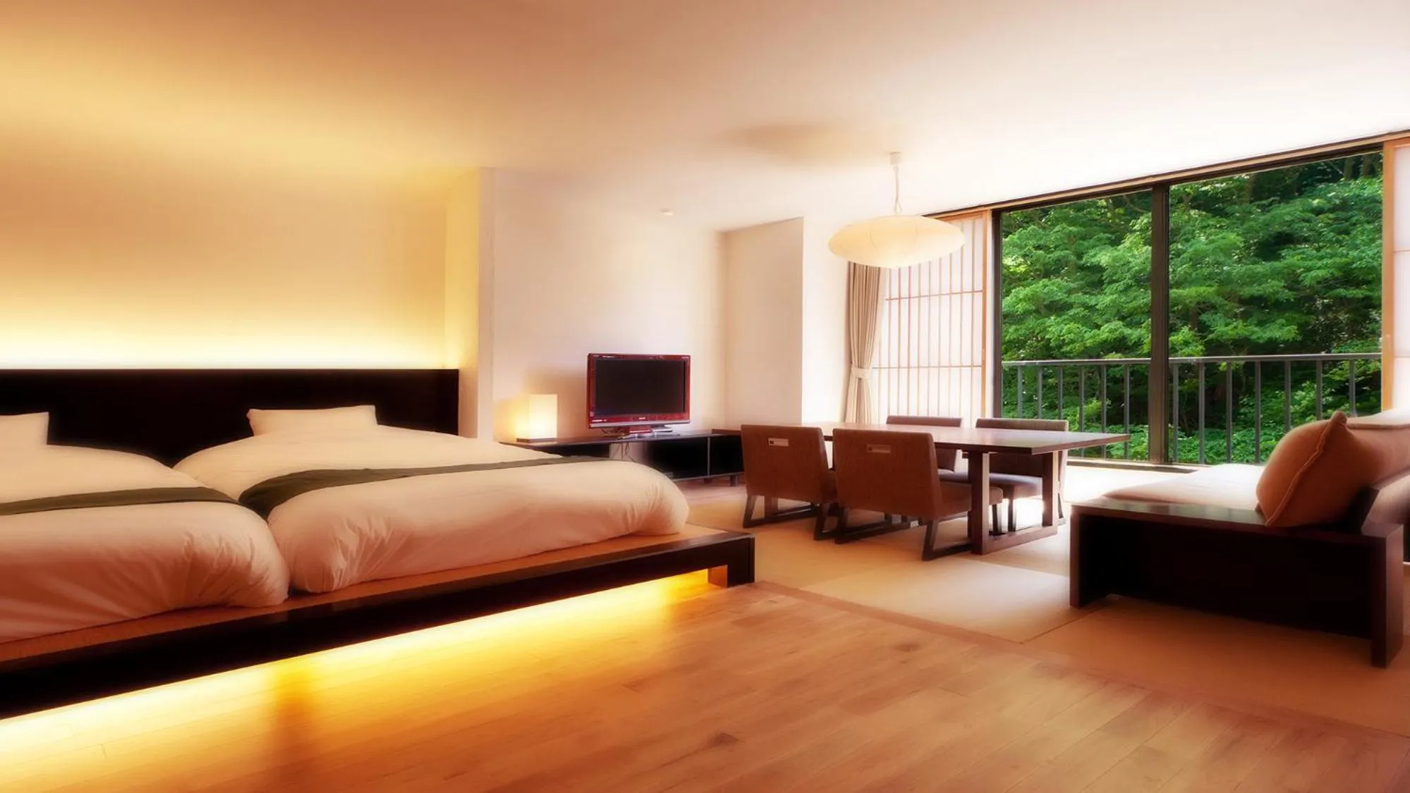 Bed in Aizu Higashiyama Onsen Shosuke no Yado Takinoyu since1880