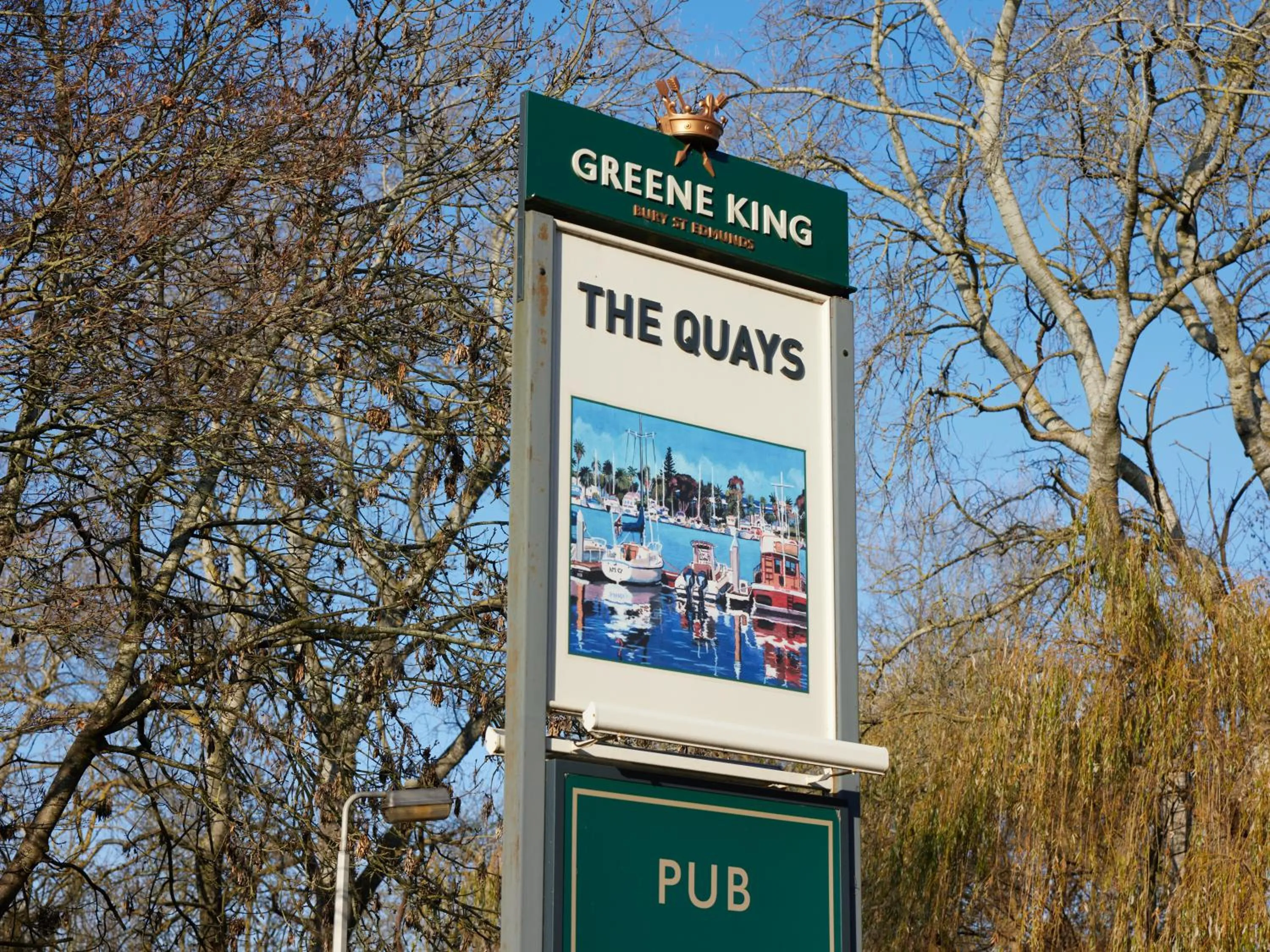 Logo/Certificate/Sign in The Quays by Greene King Inns