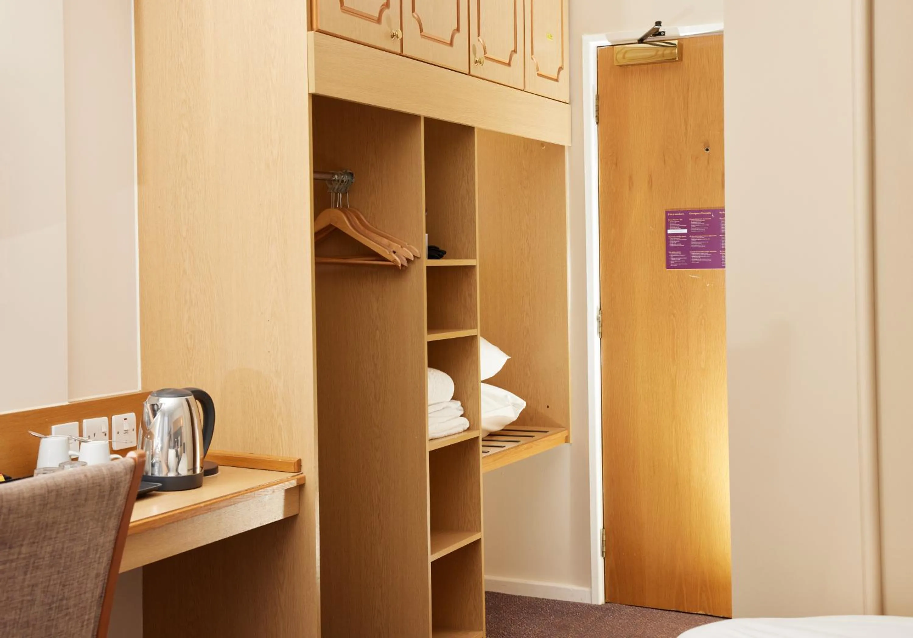 wardrobe, Bed in The Quays by Greene King Inns