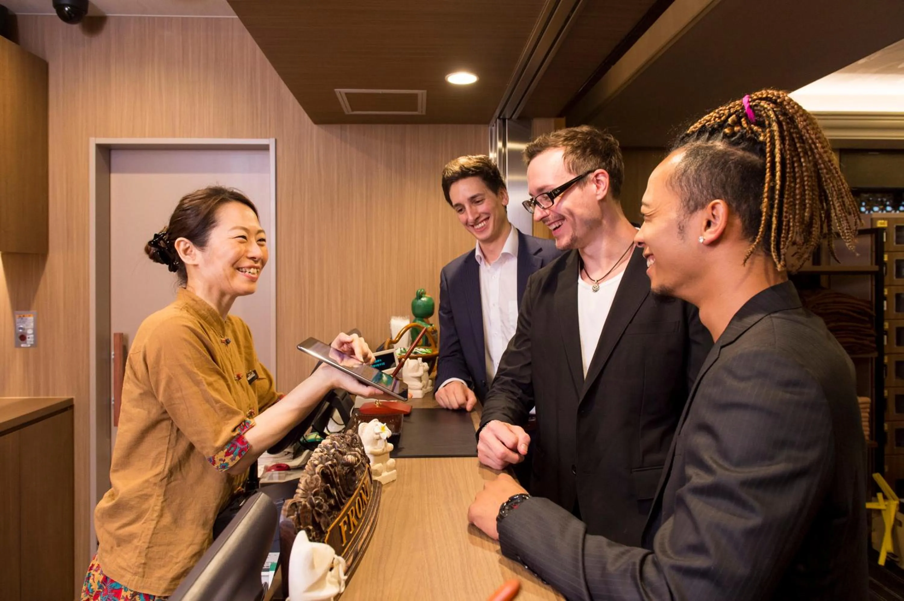 Lobby or reception in Anshin Oyado Ogikubo near Shinjuku