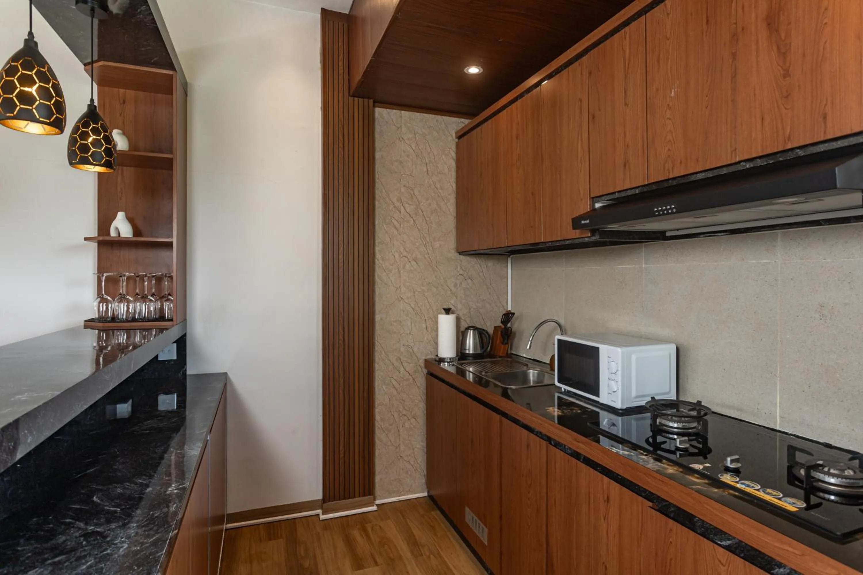 Kitchen or kitchenette in Ubud Lestari Villa