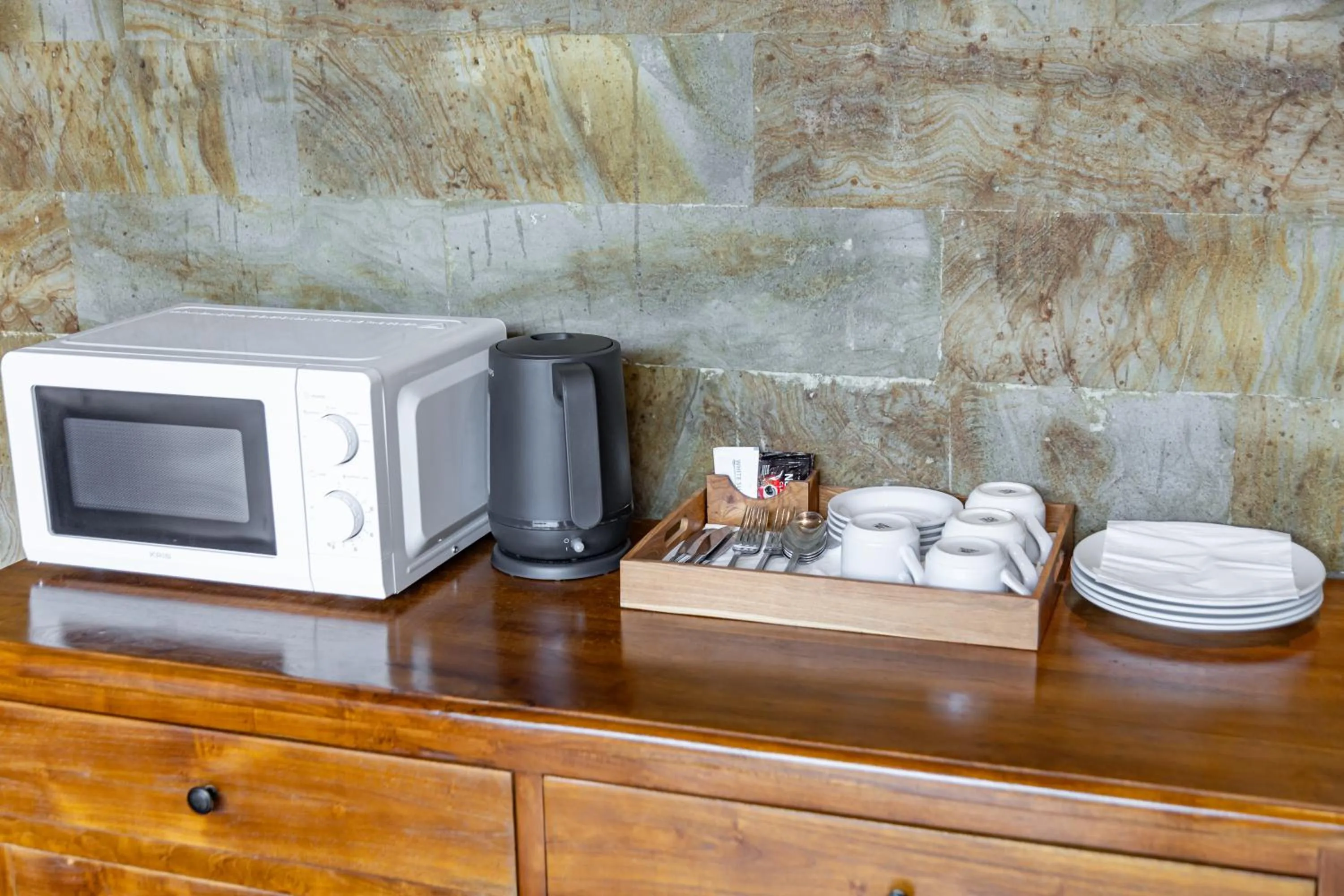 Kitchen or kitchenette in Ubud Lestari Villa