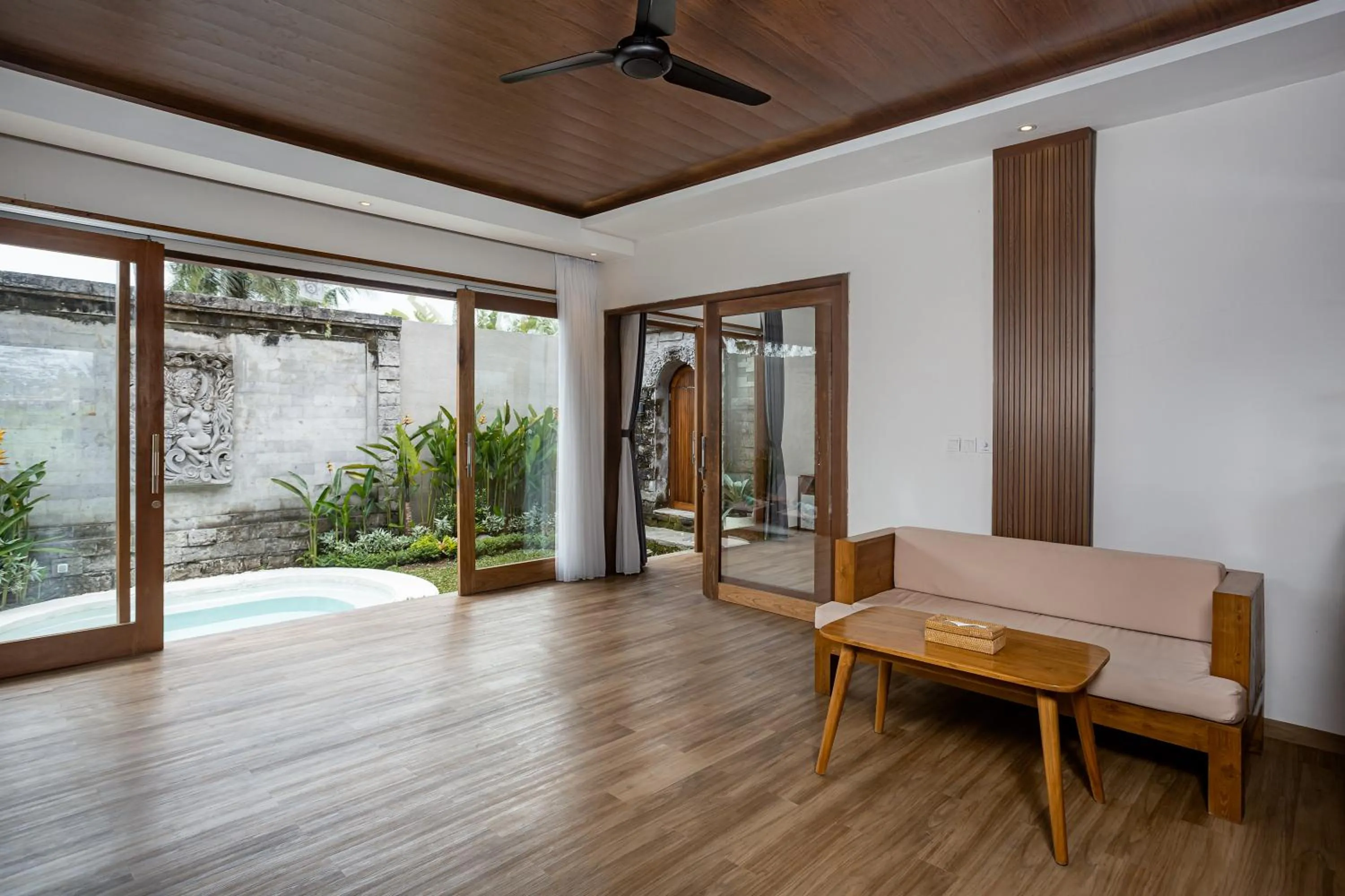 Seating area in Ubud Lestari Villa