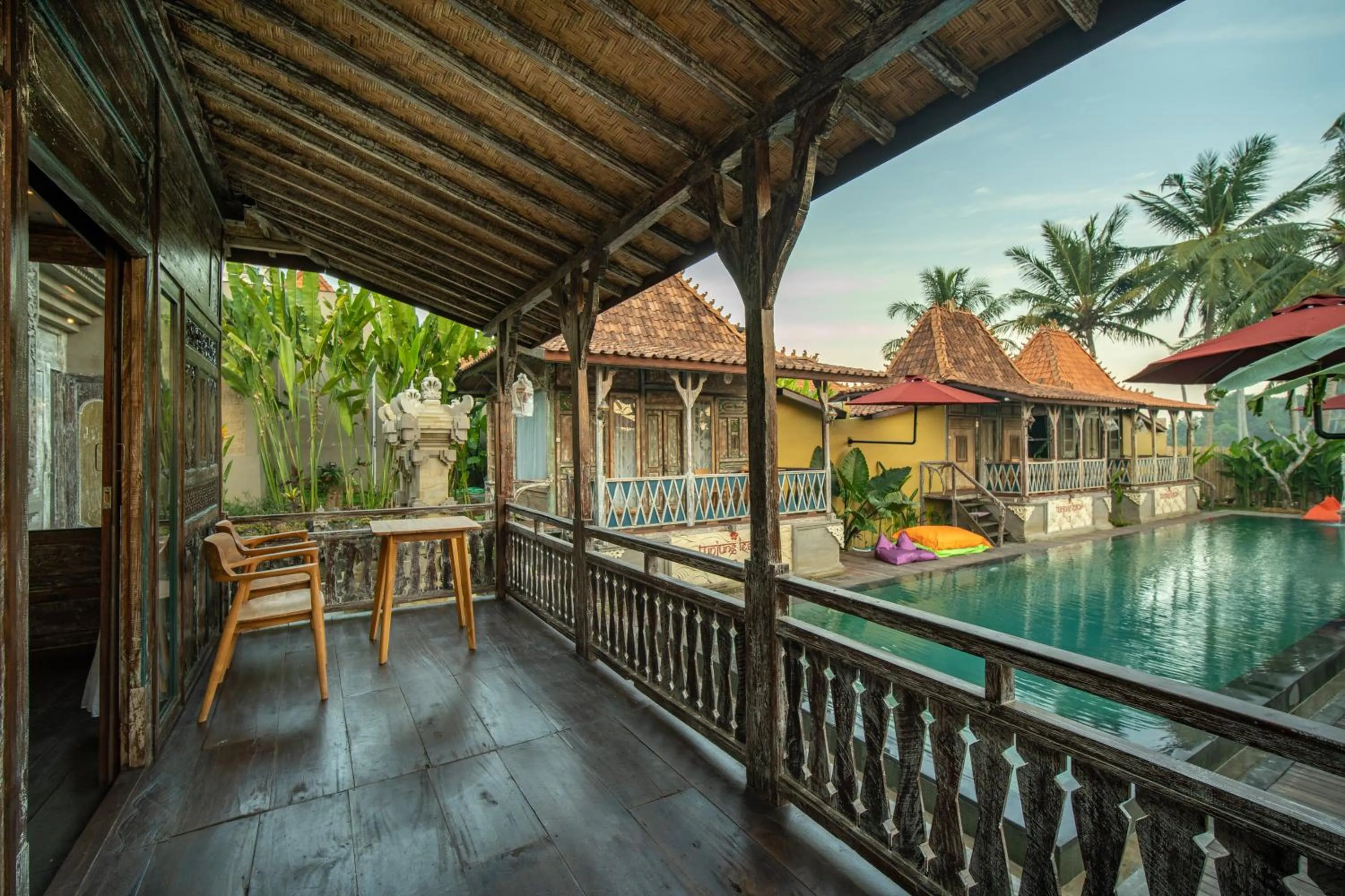 Pool view in Ubud Lestari Villa