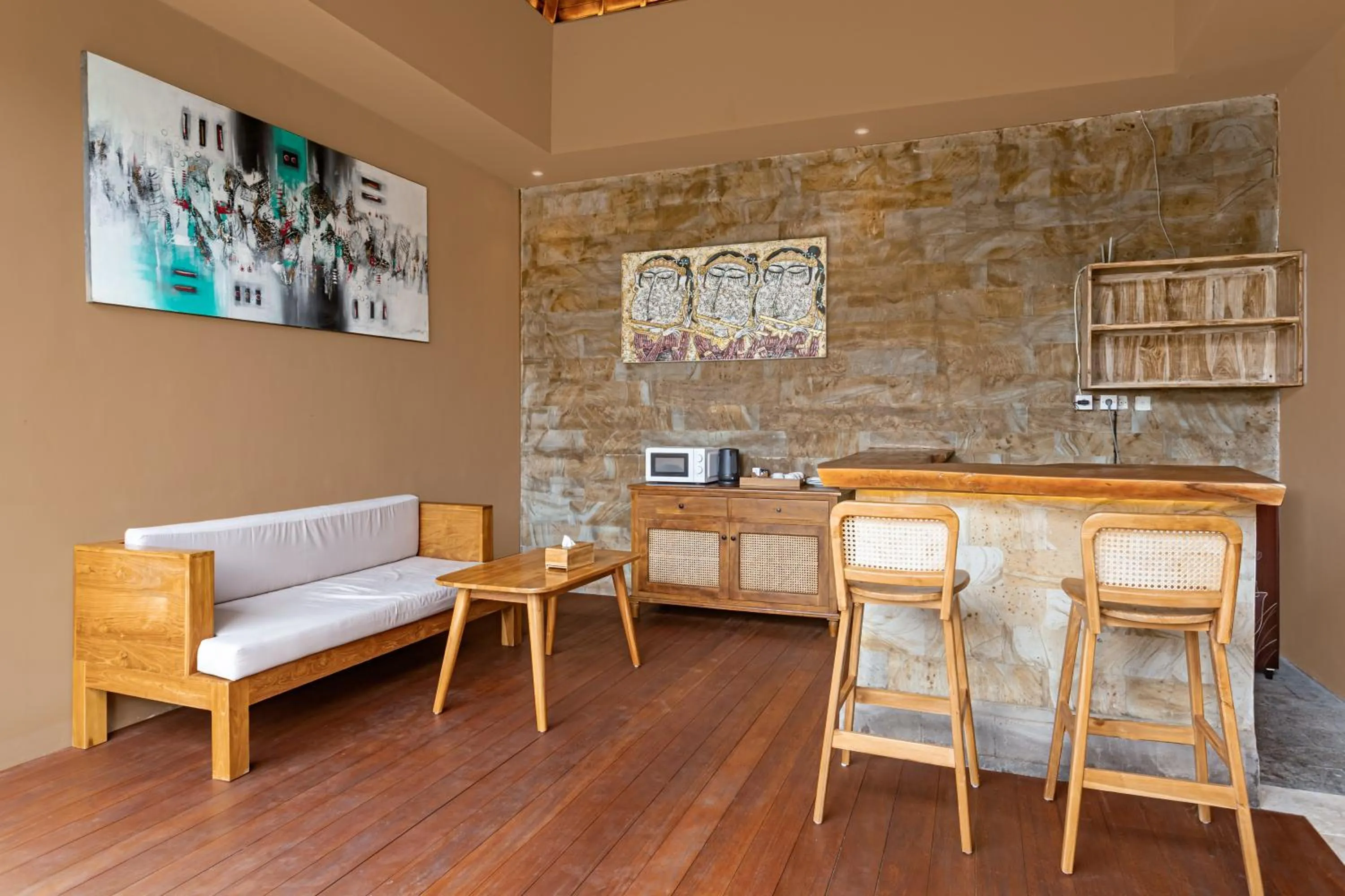 Seating area in Ubud Lestari Villa