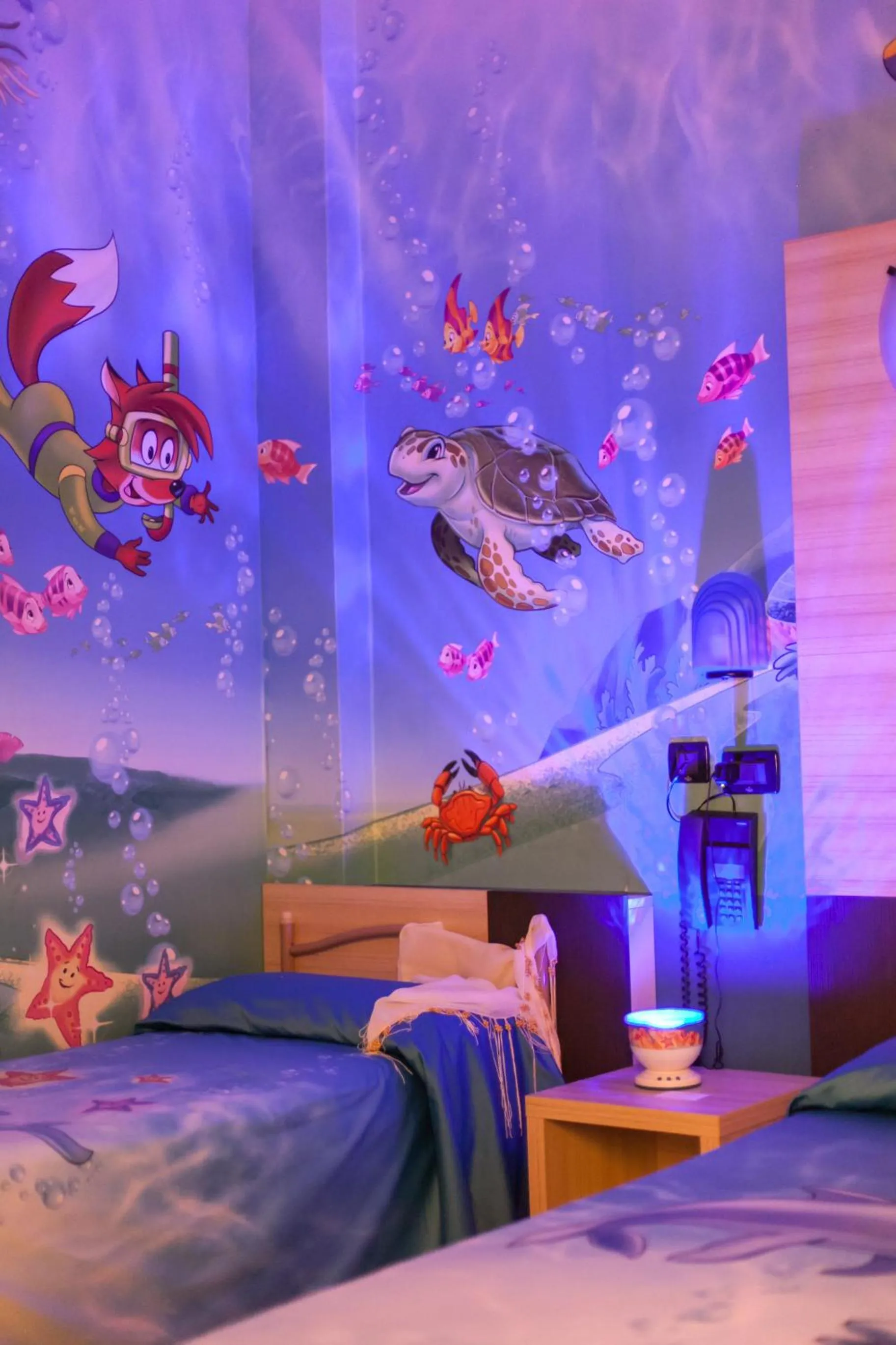 Decorative detail, Bed in Hotel Krone