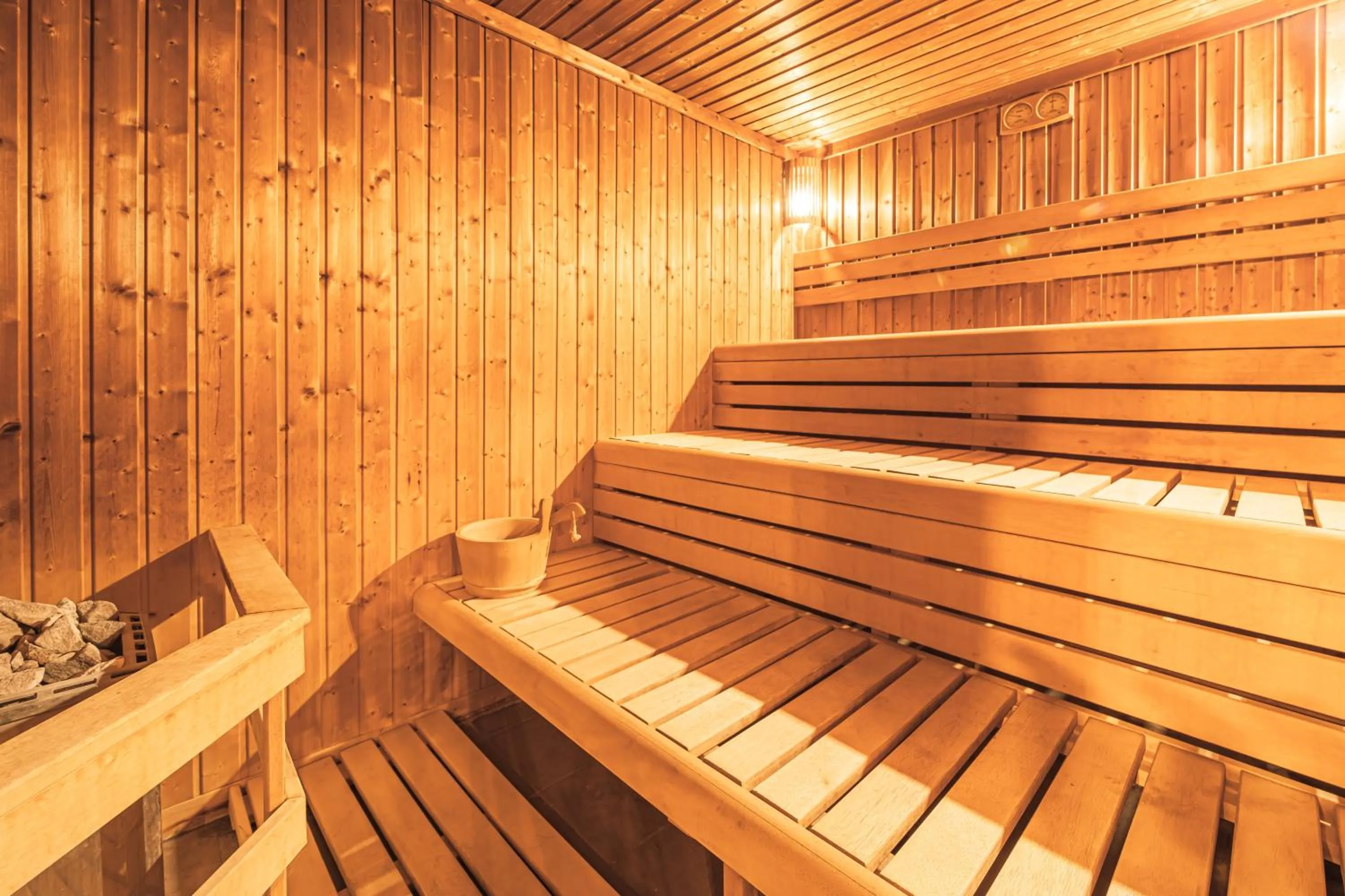 Sauna in Komló Hotel Gyula