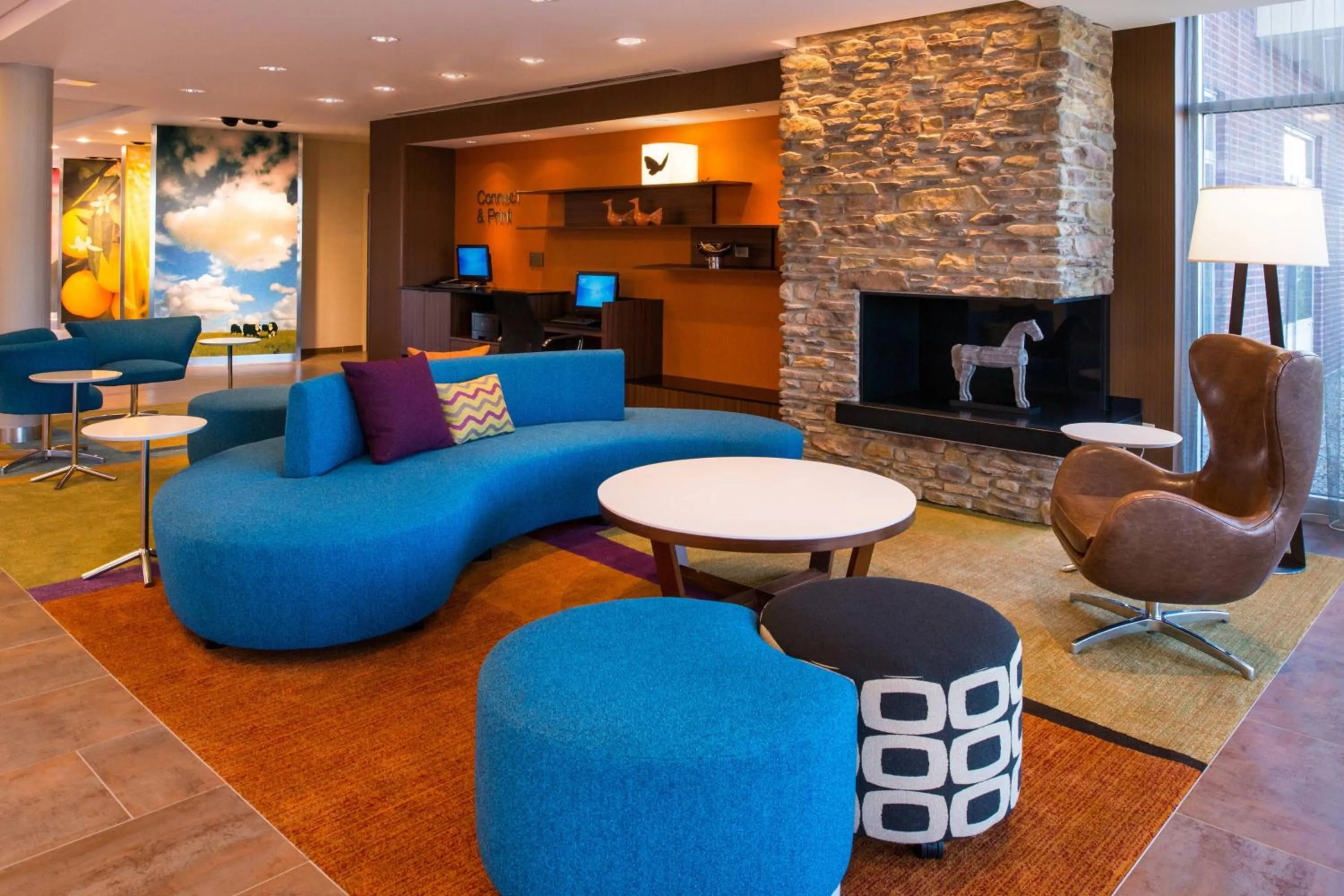 Lobby or reception in Fairfield Inn & Suites by Marriott Akron Stow