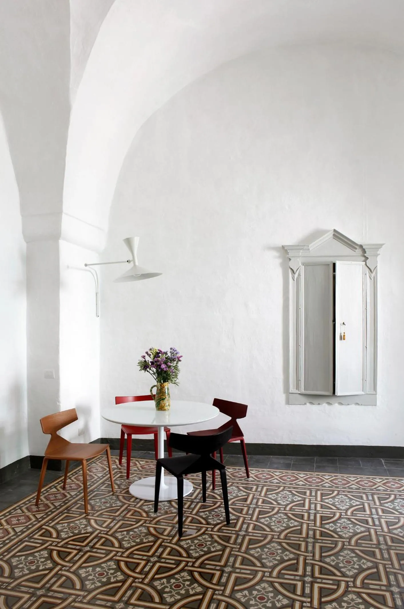 Dining area in Palazzina Alchimia