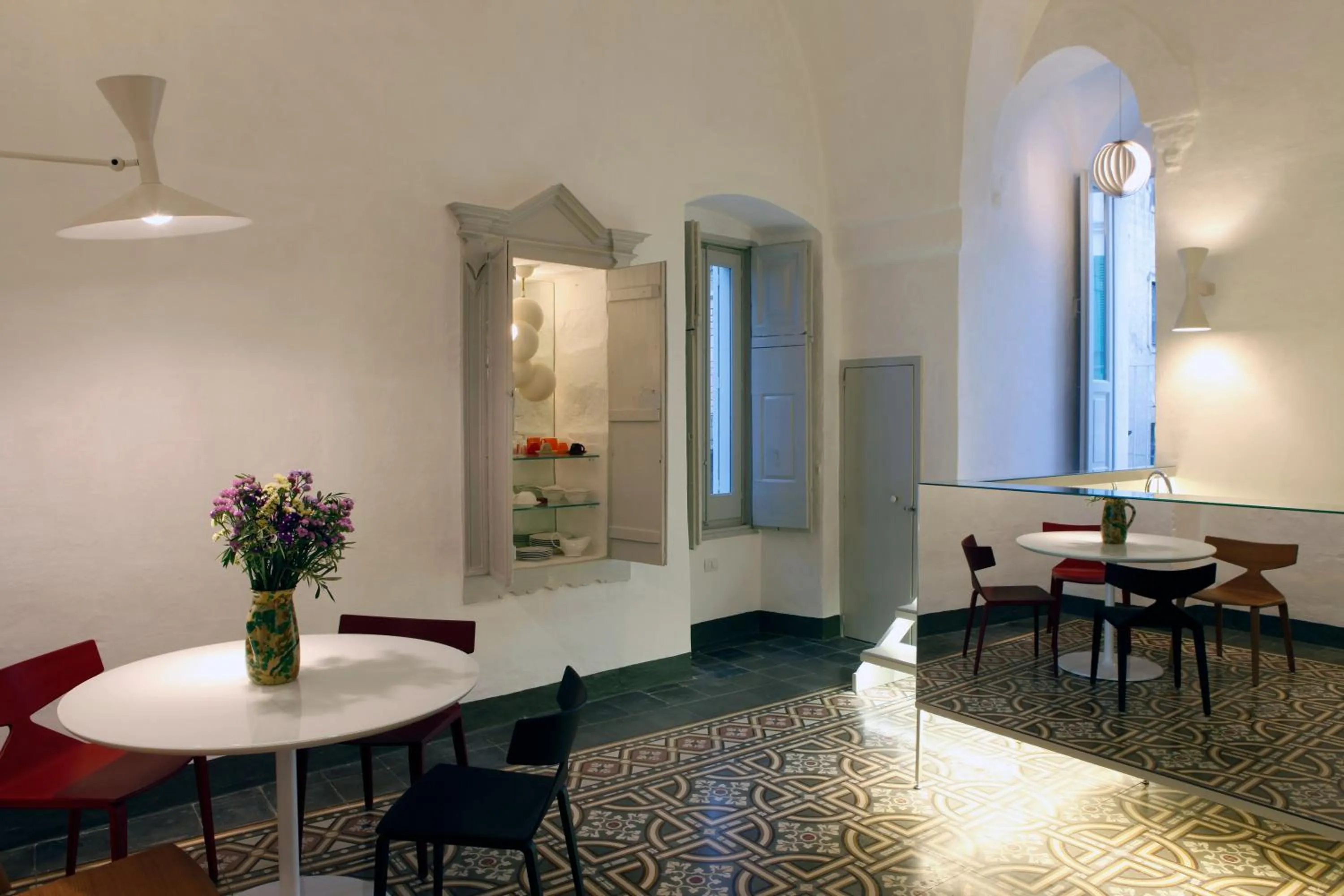 Dining area in Palazzina Alchimia
