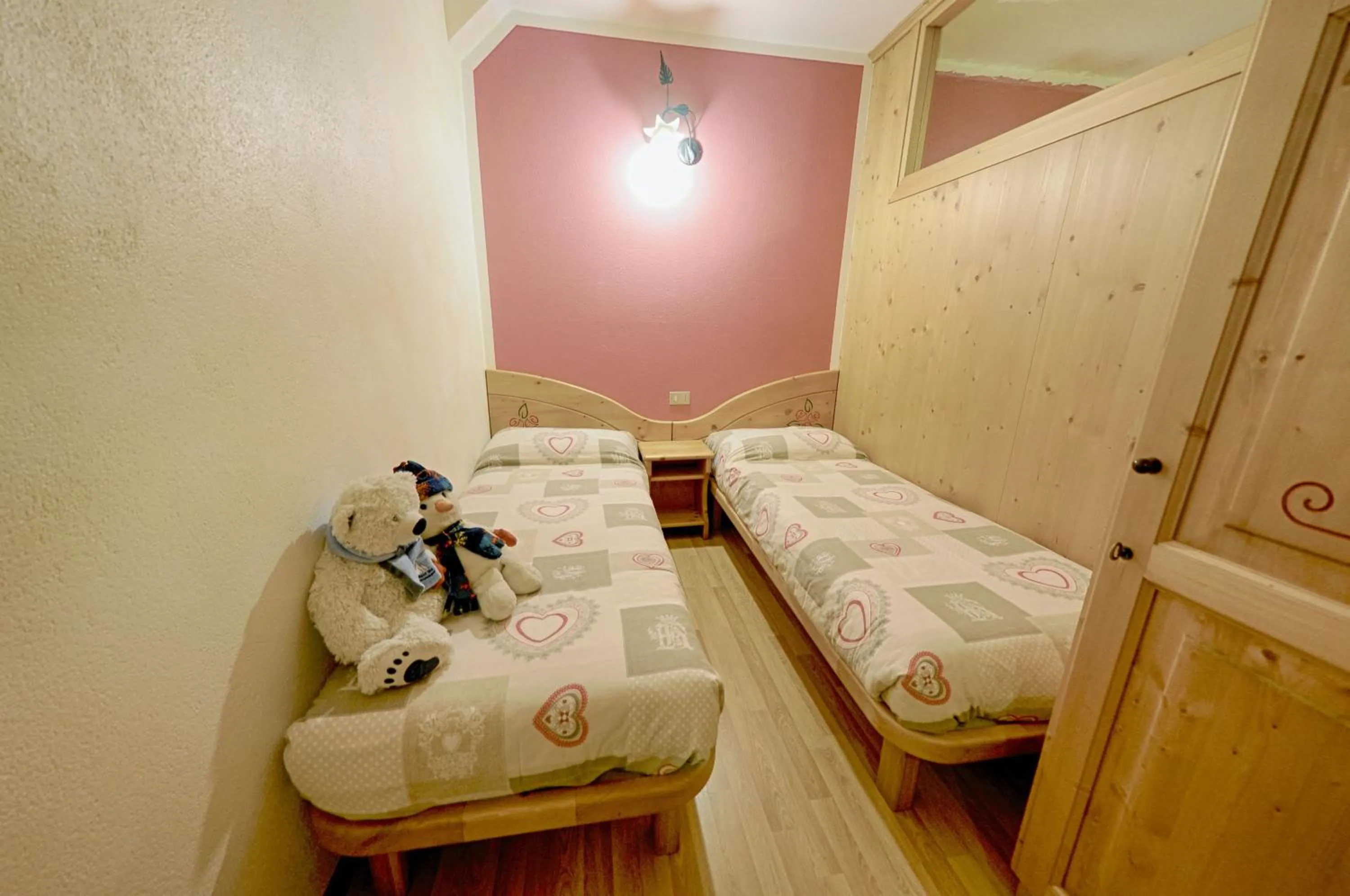 Bed in Rosengarden Alpine Residence