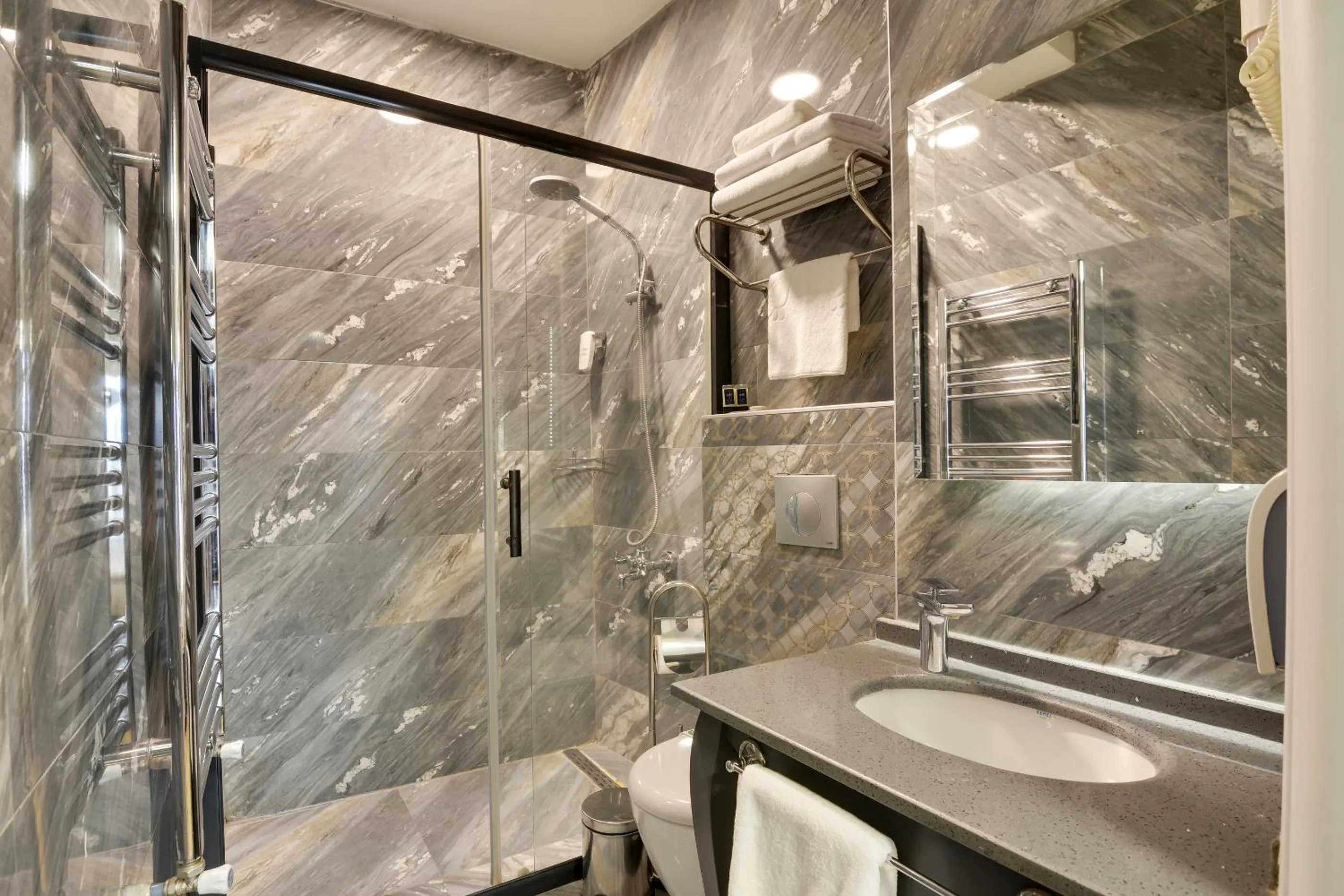 Shower in Grande Stella Hotel