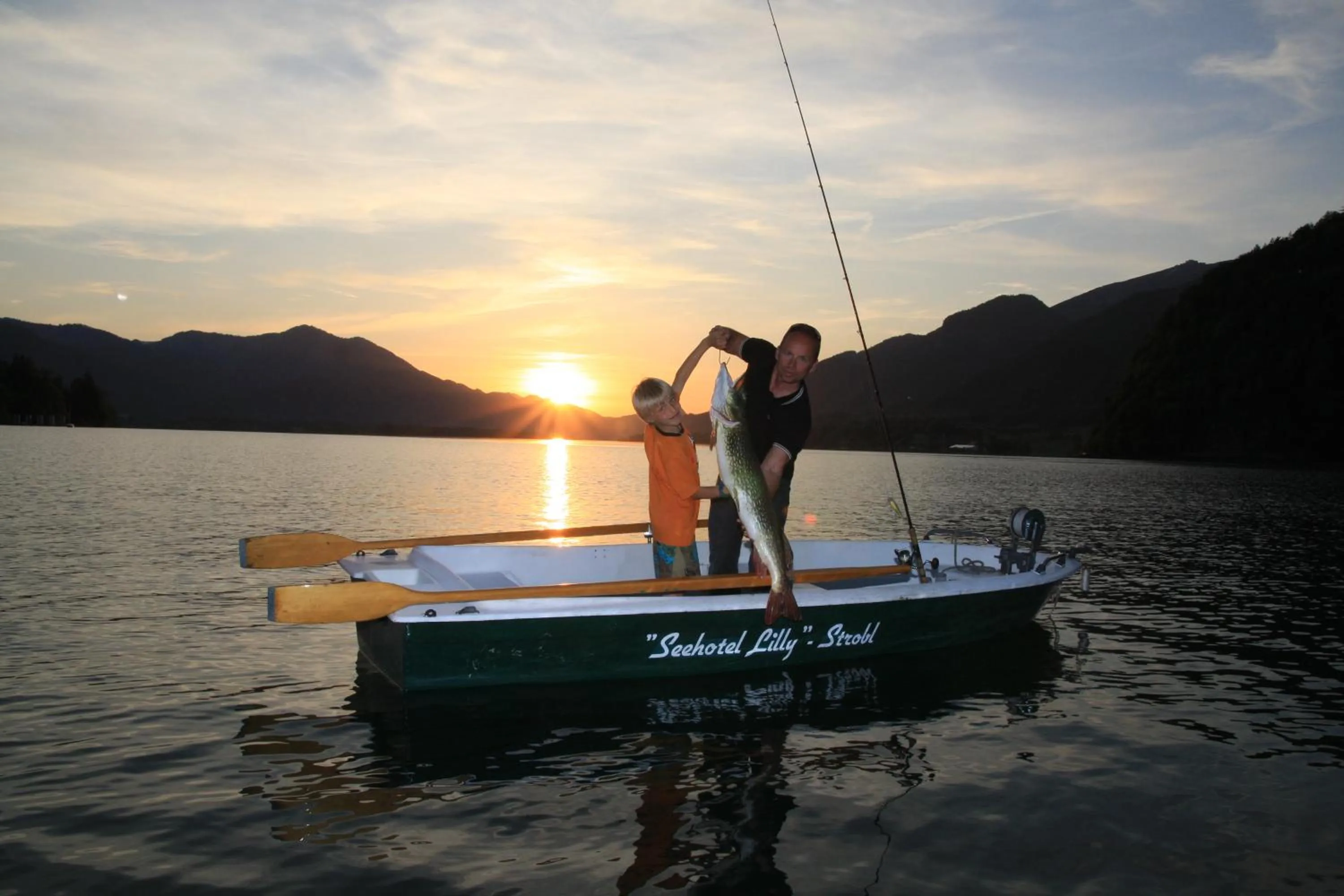 Fishing in Seehotel Lilly