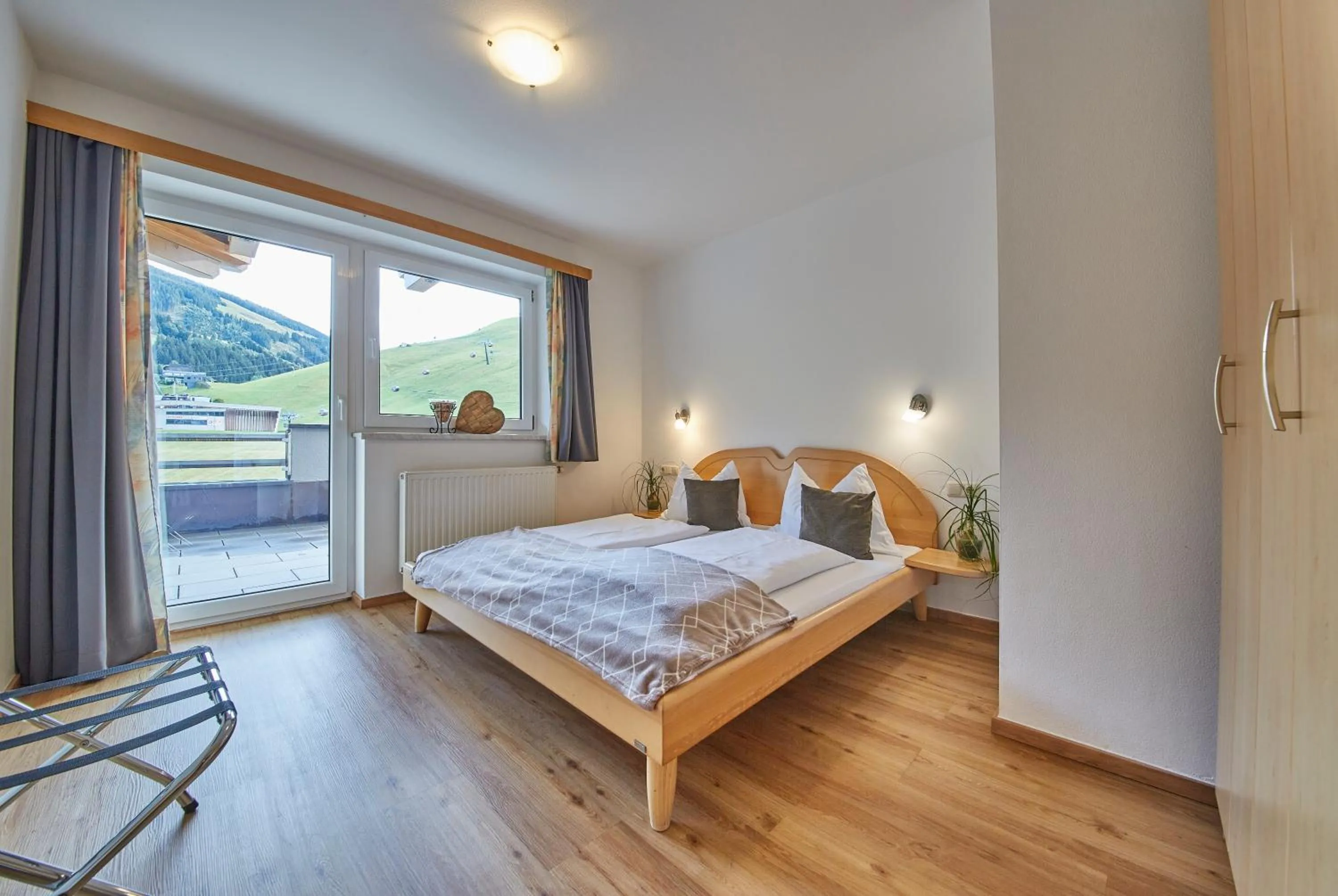 Bed in Am Zwölferkogel Appartements