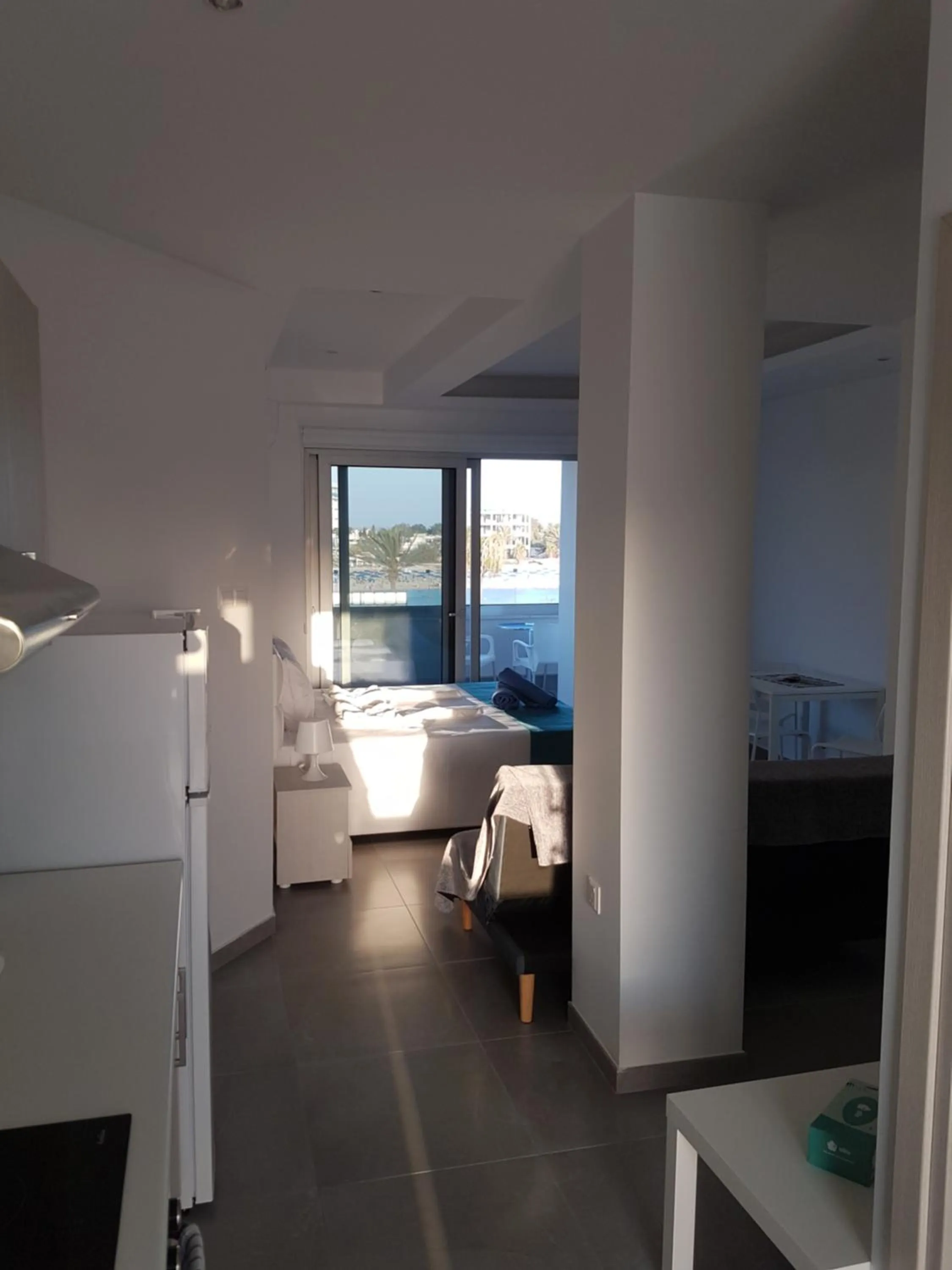 Bed in Christopher's Sandy Beach Suites