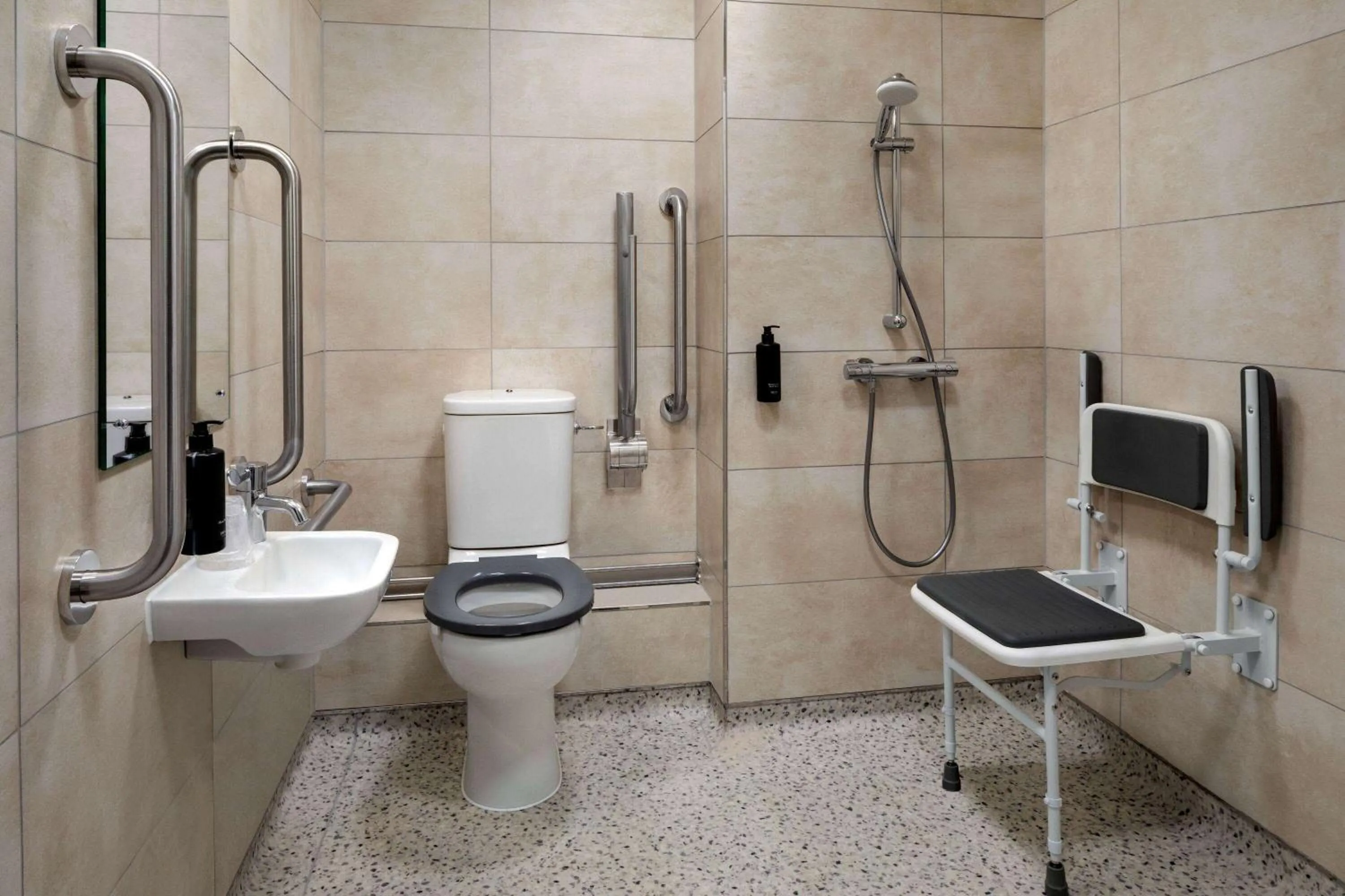 Shower in Super 8 by Wyndham Durham