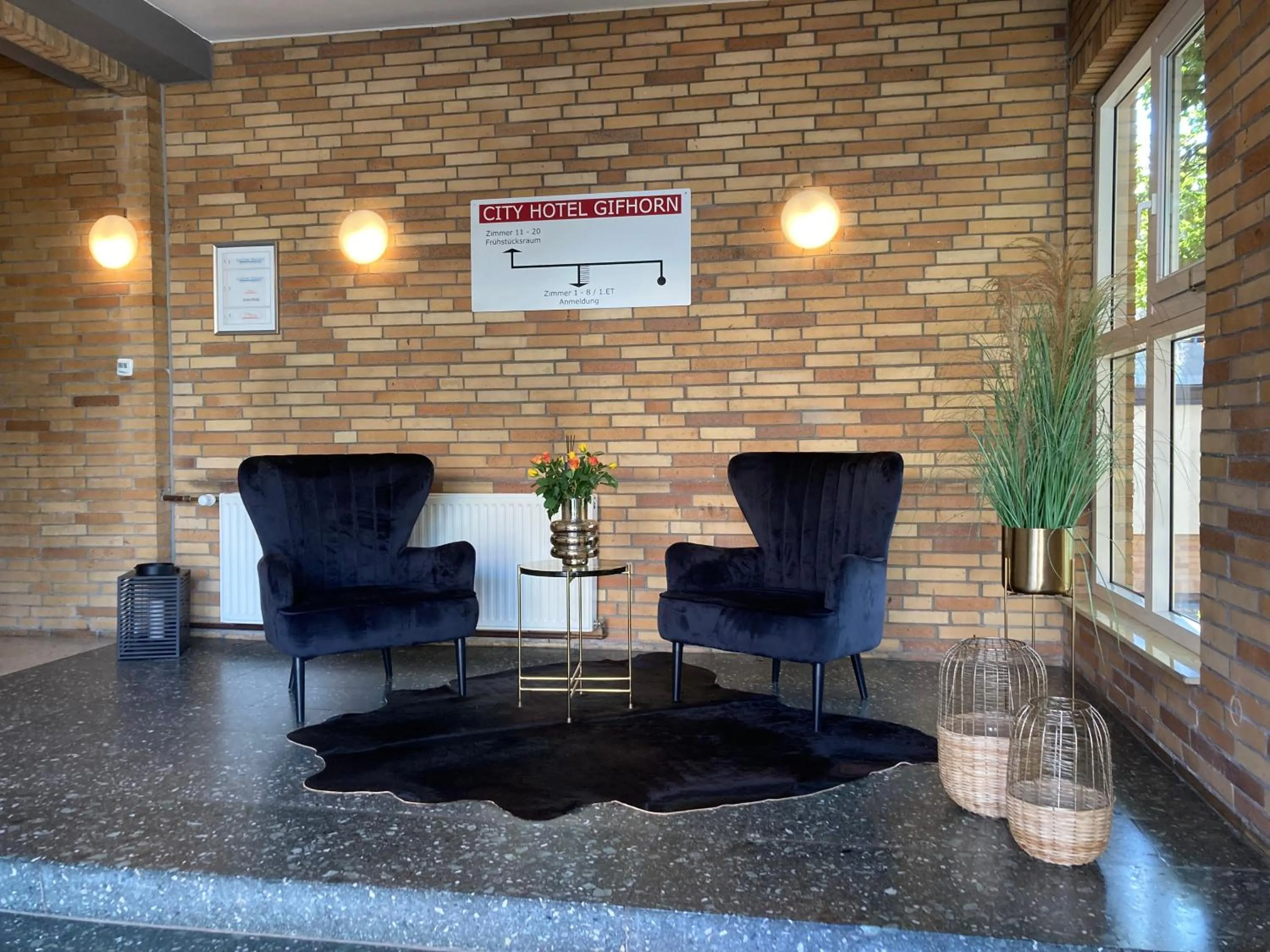 Seating area in City Hotel Gifhorn