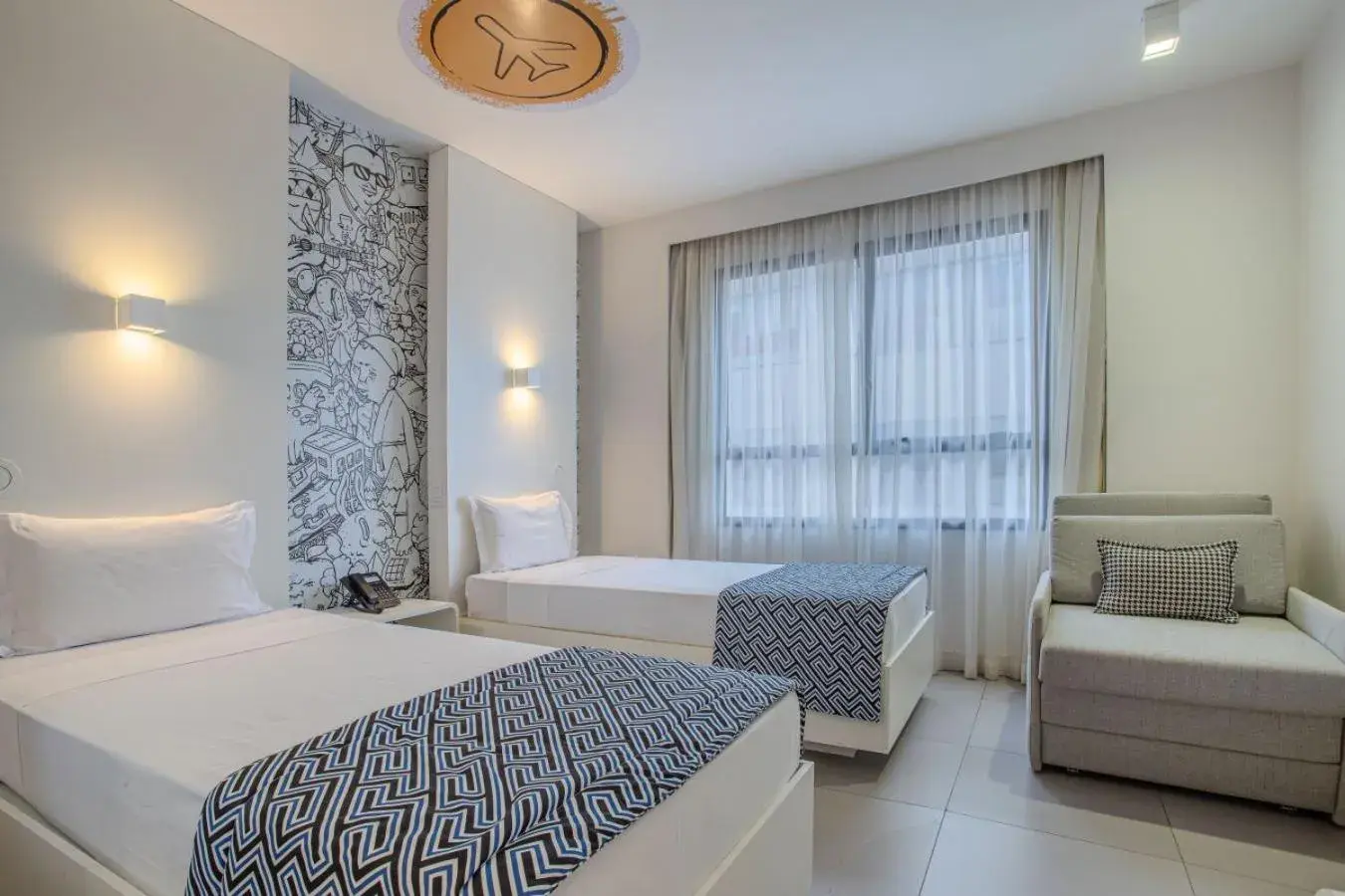 Standard Apartment with Twin Beds - single occupancy in Nacional Inn Palmas Standard Apartment with Twin Beds - single occupancy in Nacional Inn Palmas