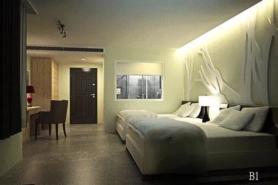 Photo of the whole room, Bed in Travel Light Hotel