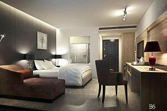 Photo of the whole room, Bed in Travel Light Hotel