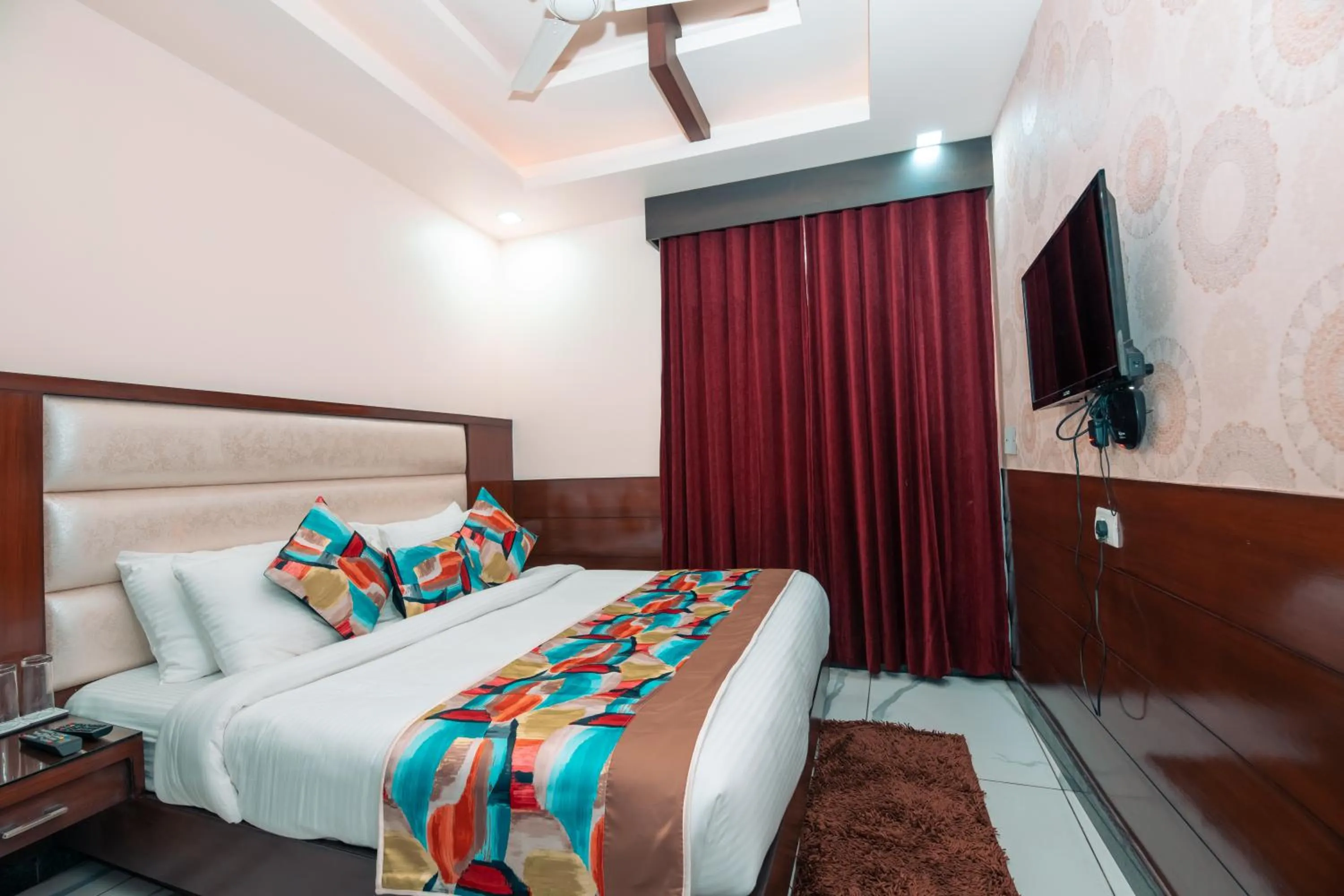 Bedroom, Bed in The Fern Residency Katra