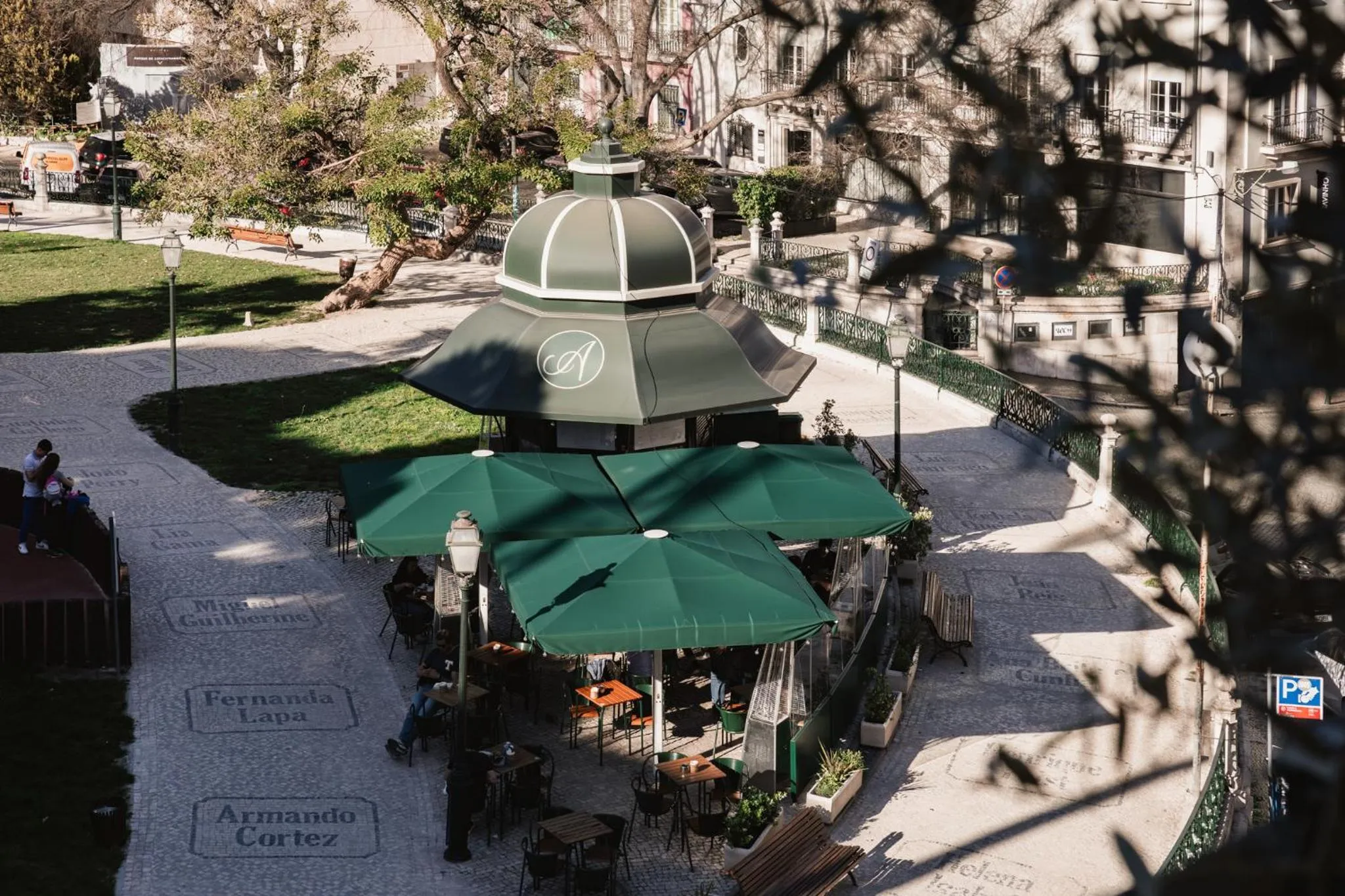 Garden view in Hotel Alegria