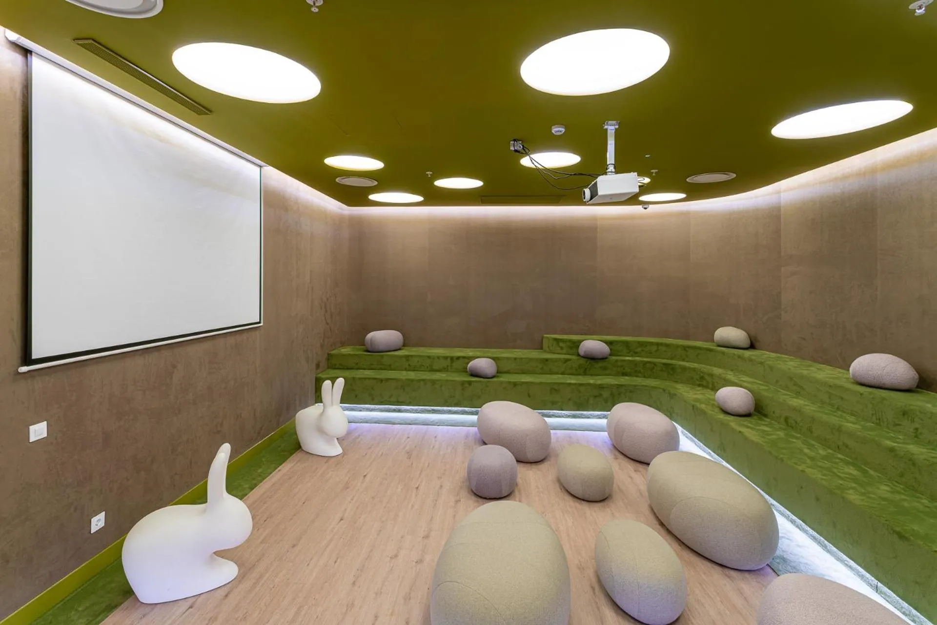 Game Room in Mediterranean Palace