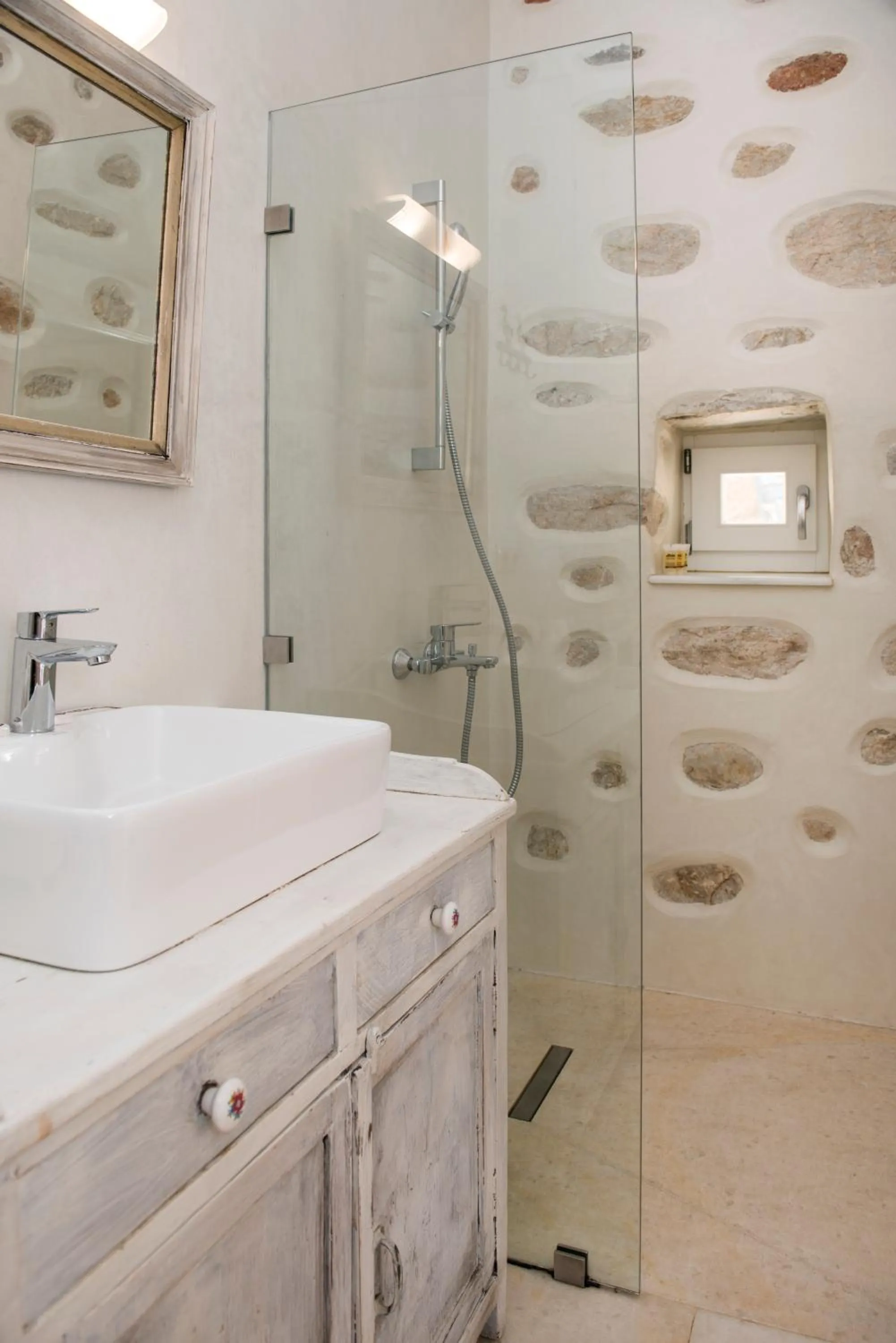 Bathroom in Good Life Greece Eco Villas