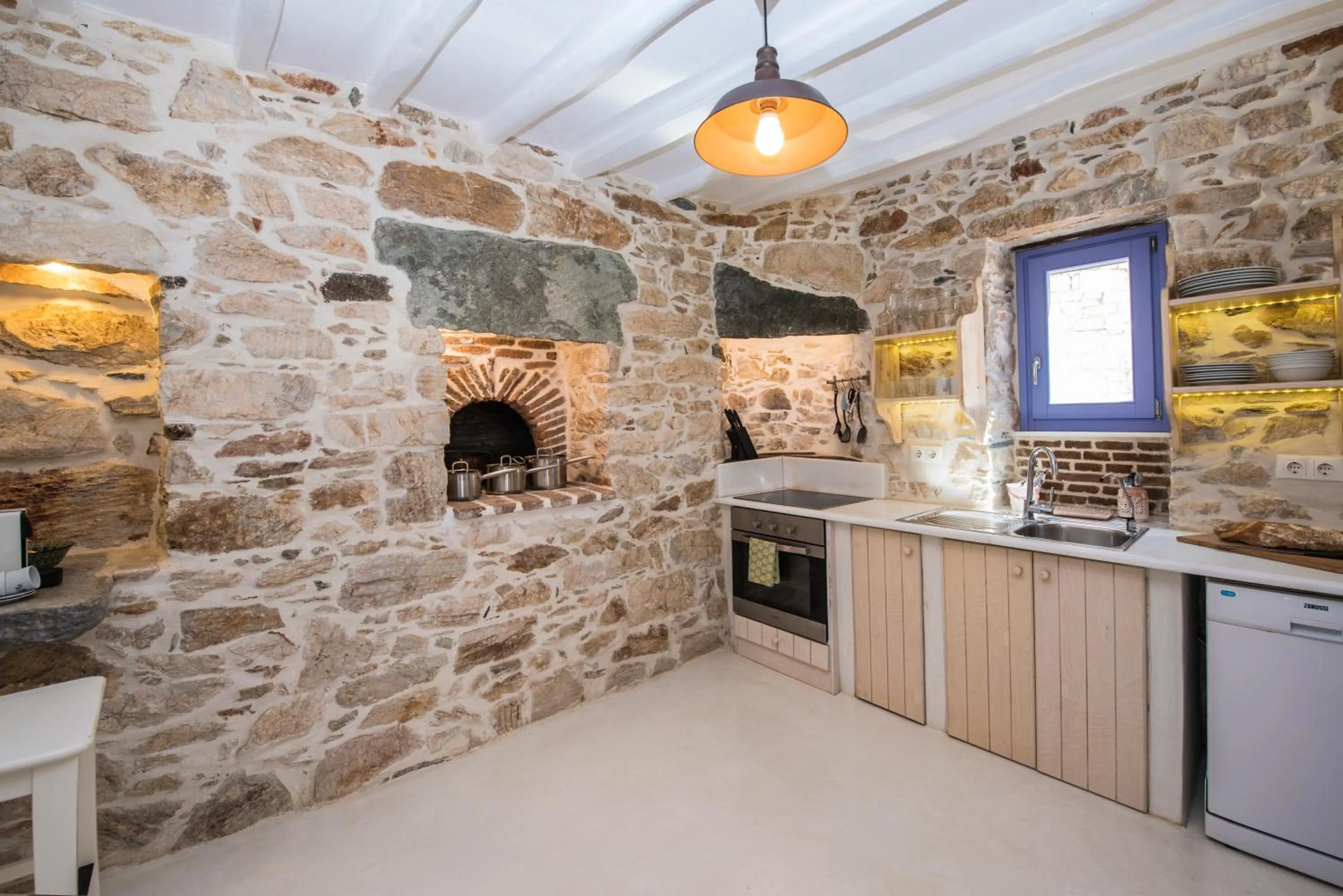 kitchen in Good Life Greece Eco Villas