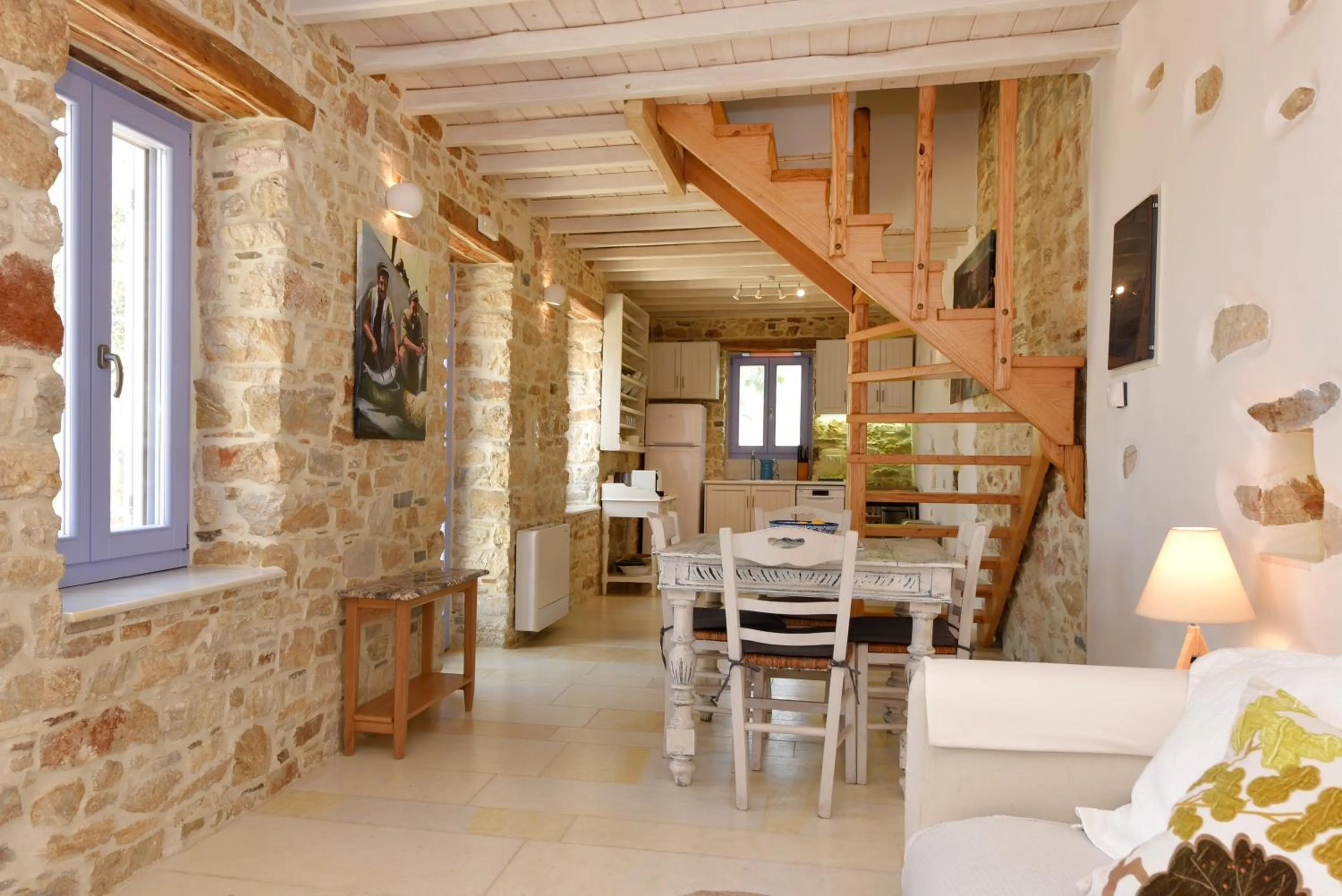 Living room in Good Life Greece Eco Villas