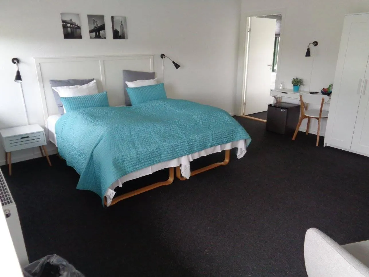 Bed in Hotel St. Binderup