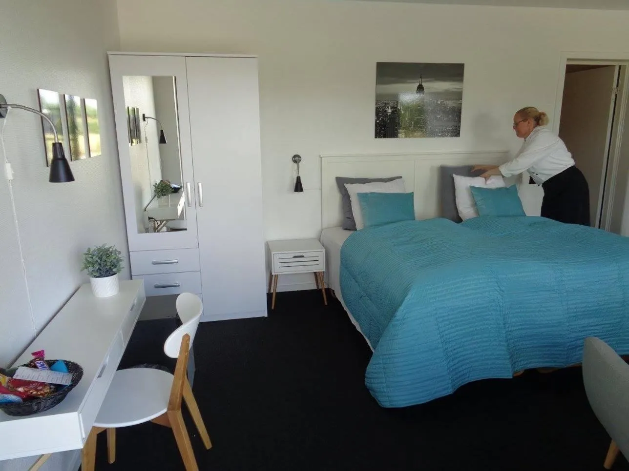Bed in Hotel St. Binderup