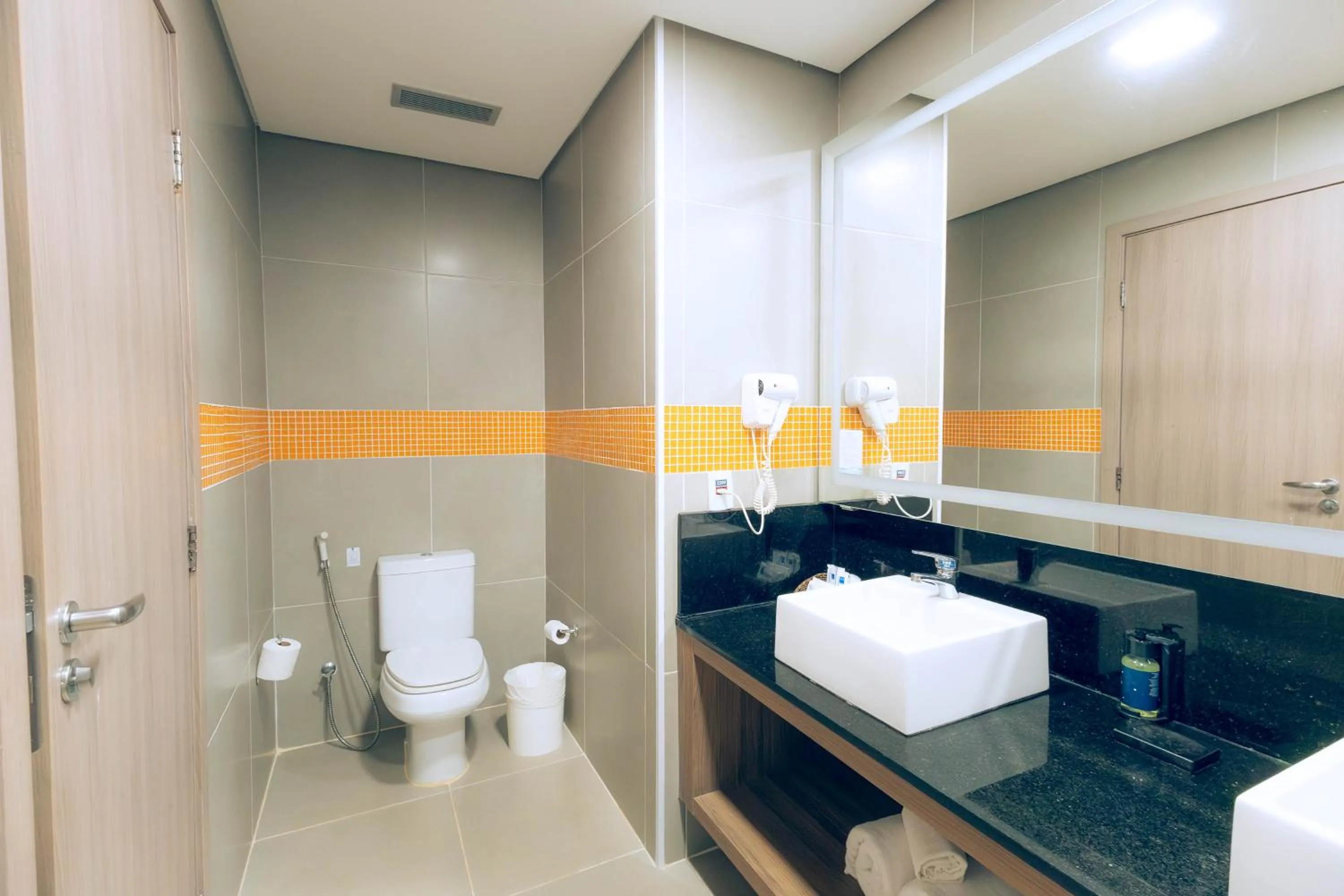 Bathroom in TRYP By Wyndham Ribeirão Preto