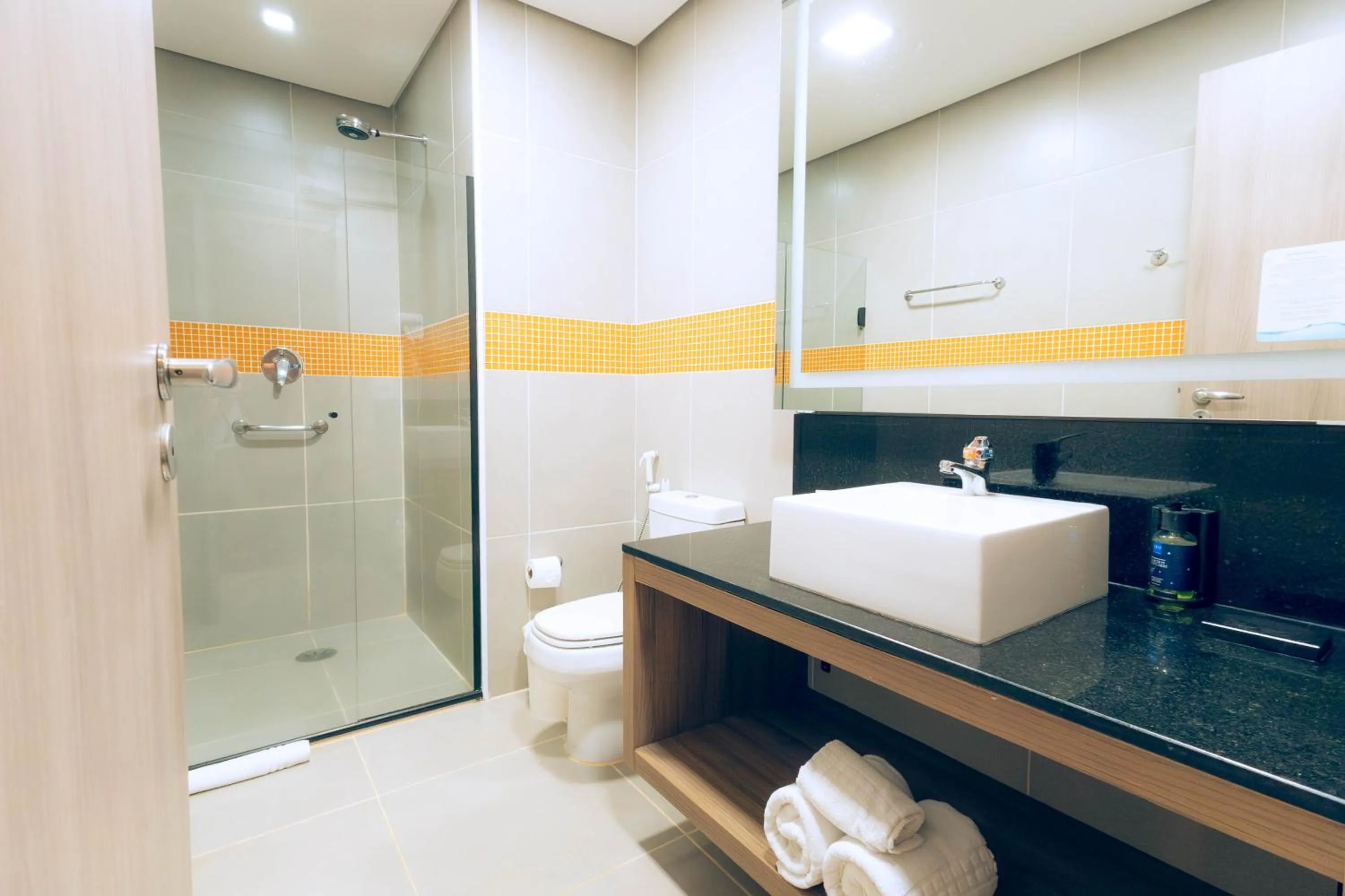 Bathroom in TRYP By Wyndham Ribeirão Preto